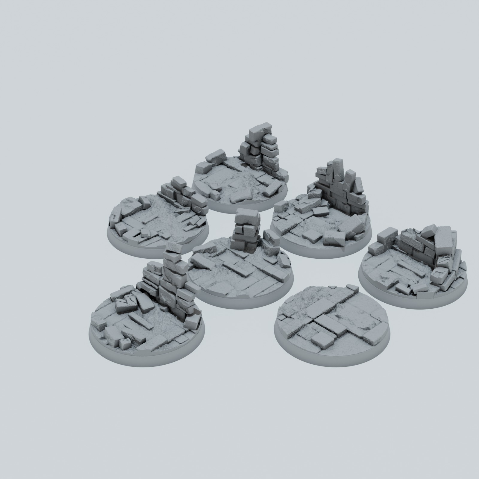 Castle Ruins Toppers - Unpainted Resin - image 8