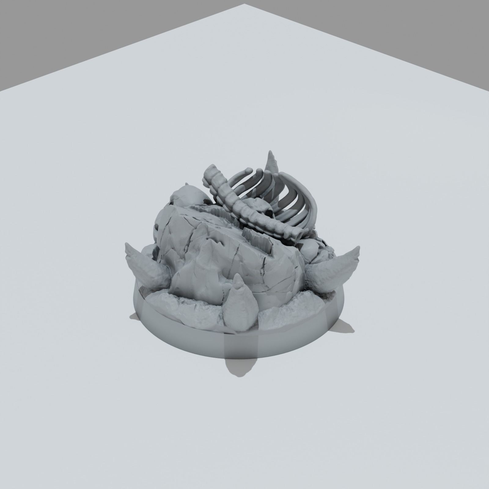 Chaos Skulls Hero Bases - Unpainted Resin - image 2