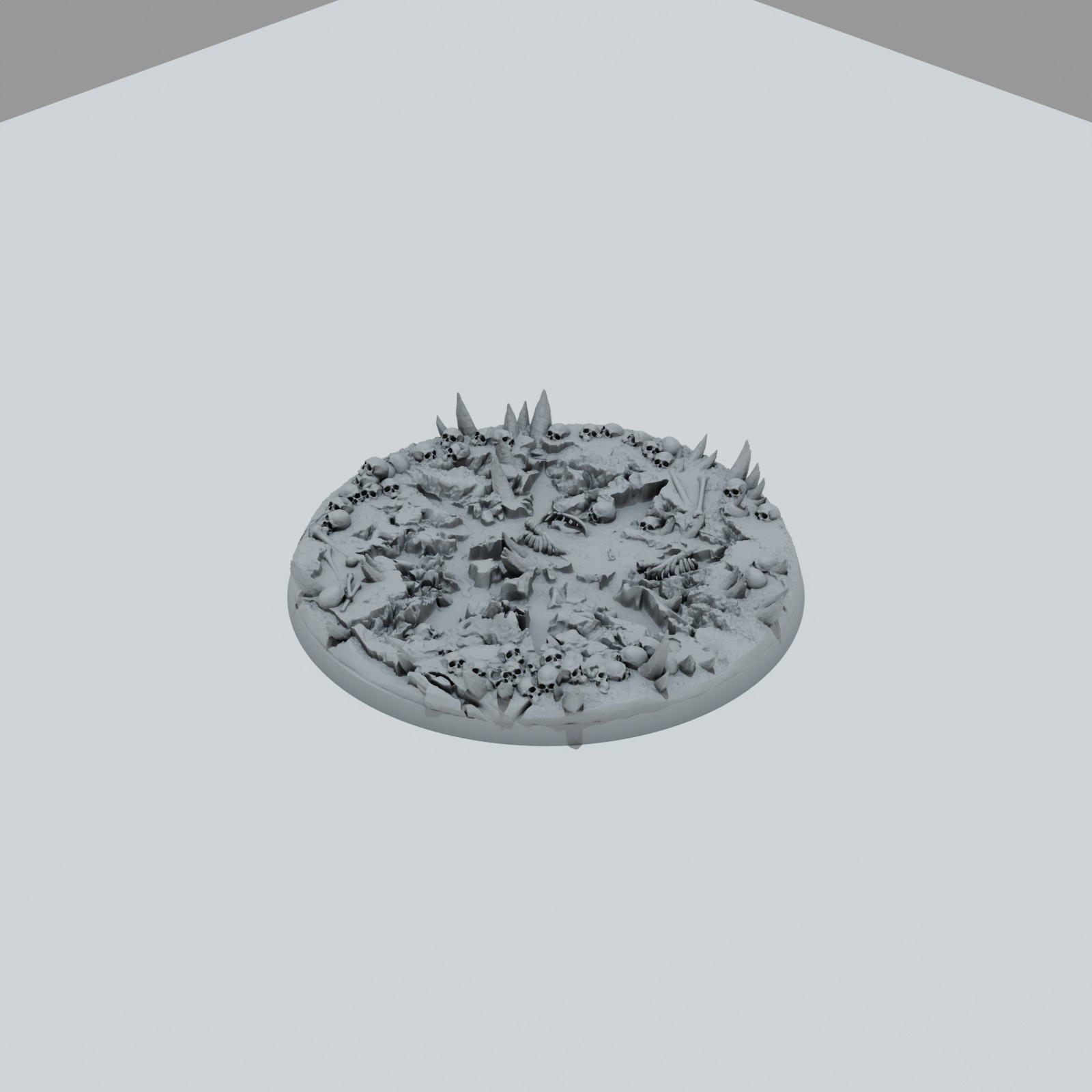 Chaos Skulls Texture Bases - Unpainted Resin - image 11