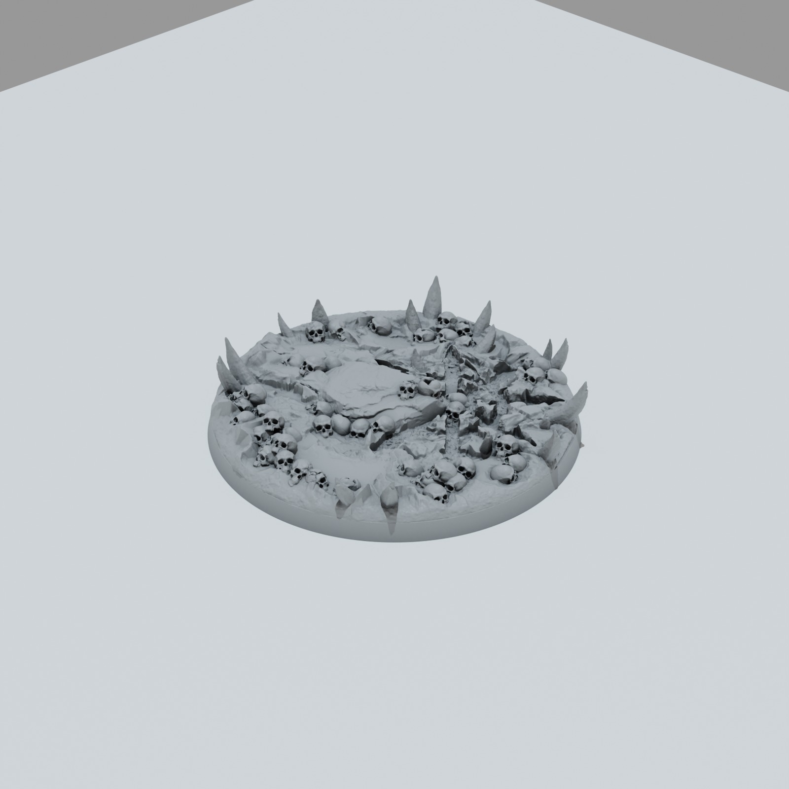 Chaos Skulls Texture Bases - Unpainted Resin - image 9