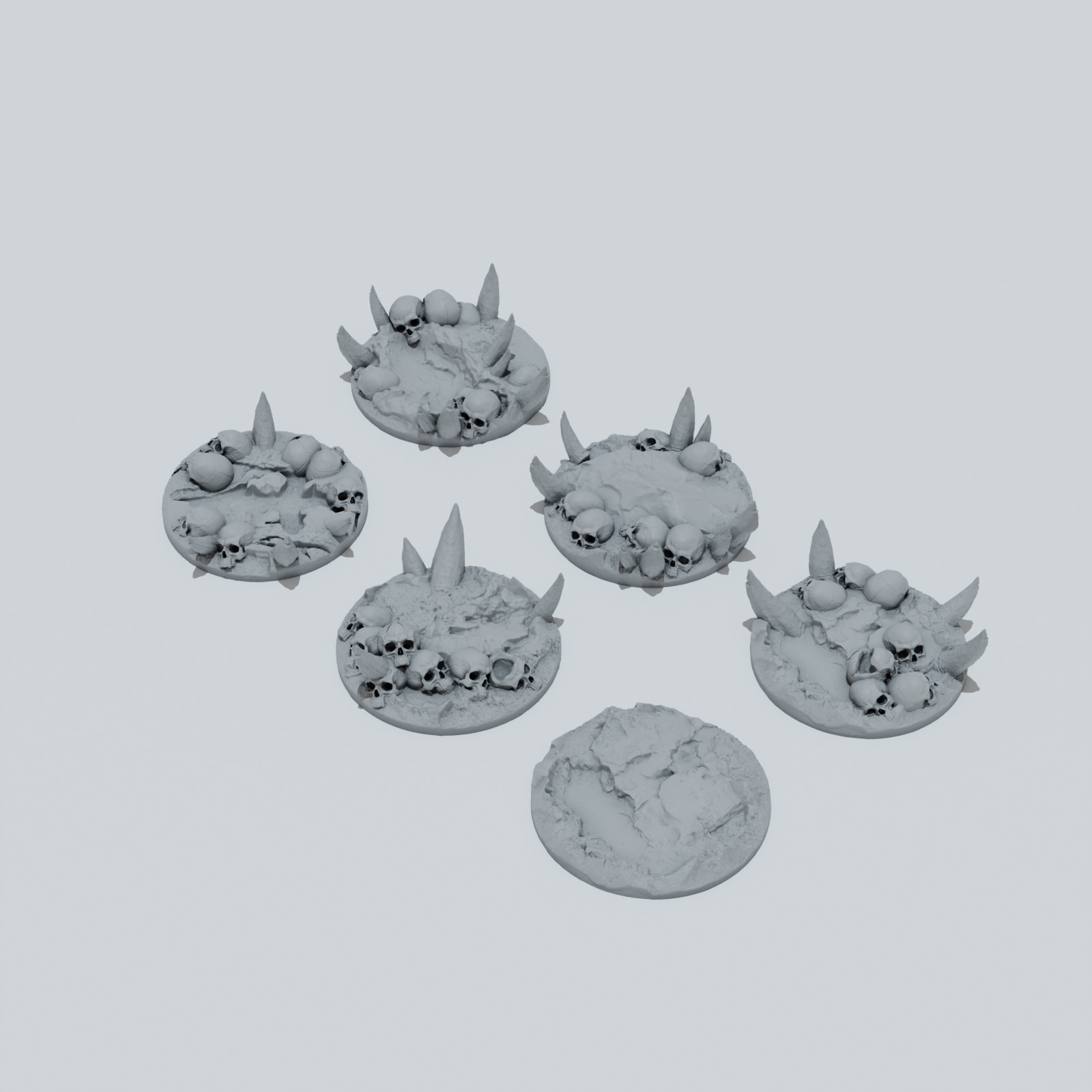 Chaos Skulls Toppers - Unpainted Resin - image 2