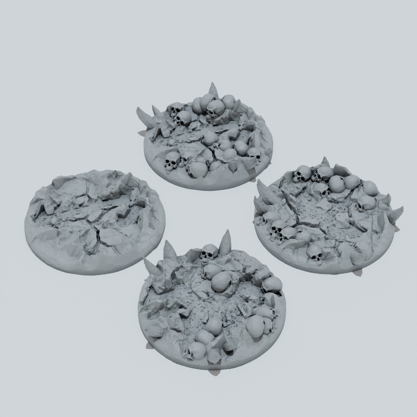 Chaos Skulls Toppers - Unpainted Resin - image 4