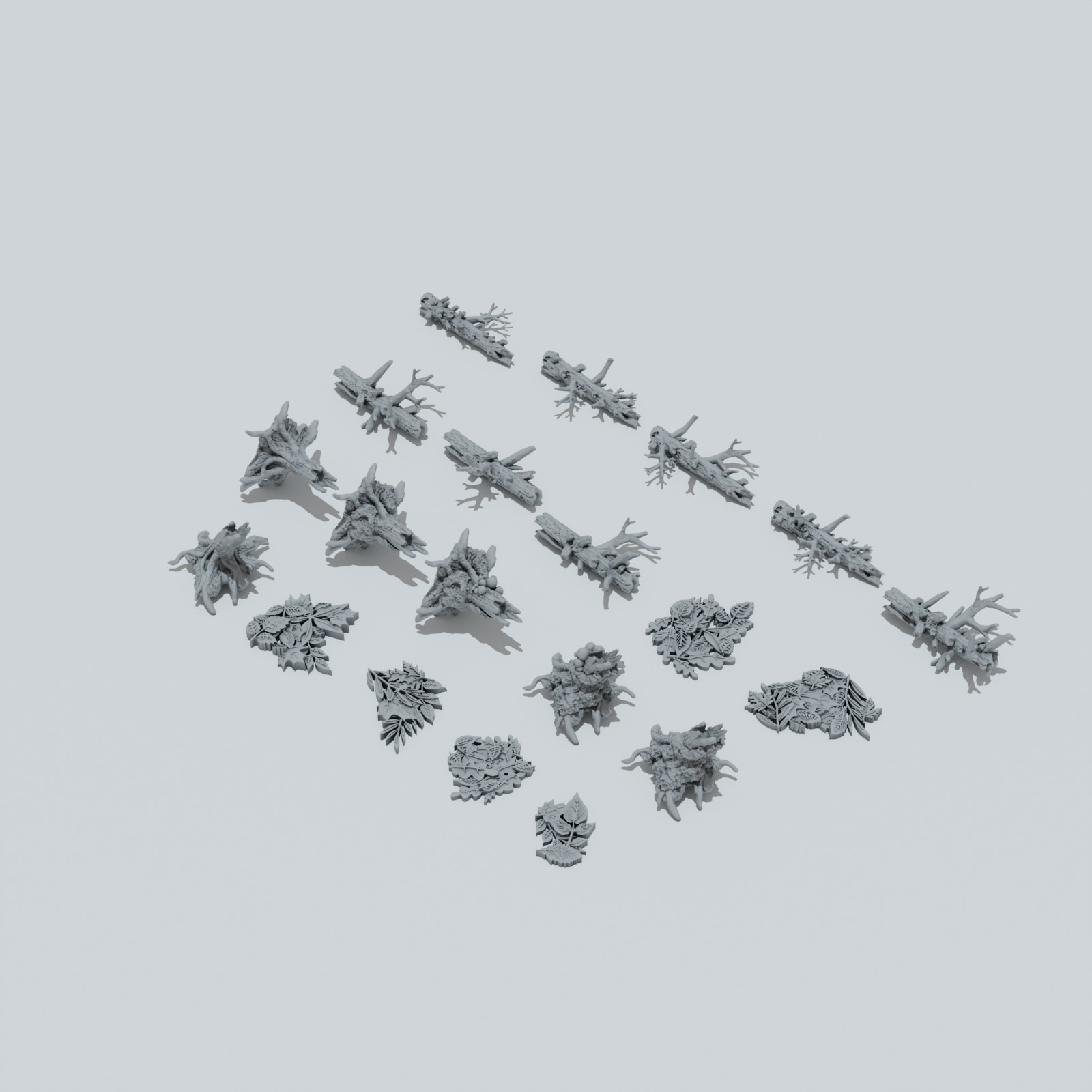 Deep Forest Basing Bits - Unpainted Resin - image 2