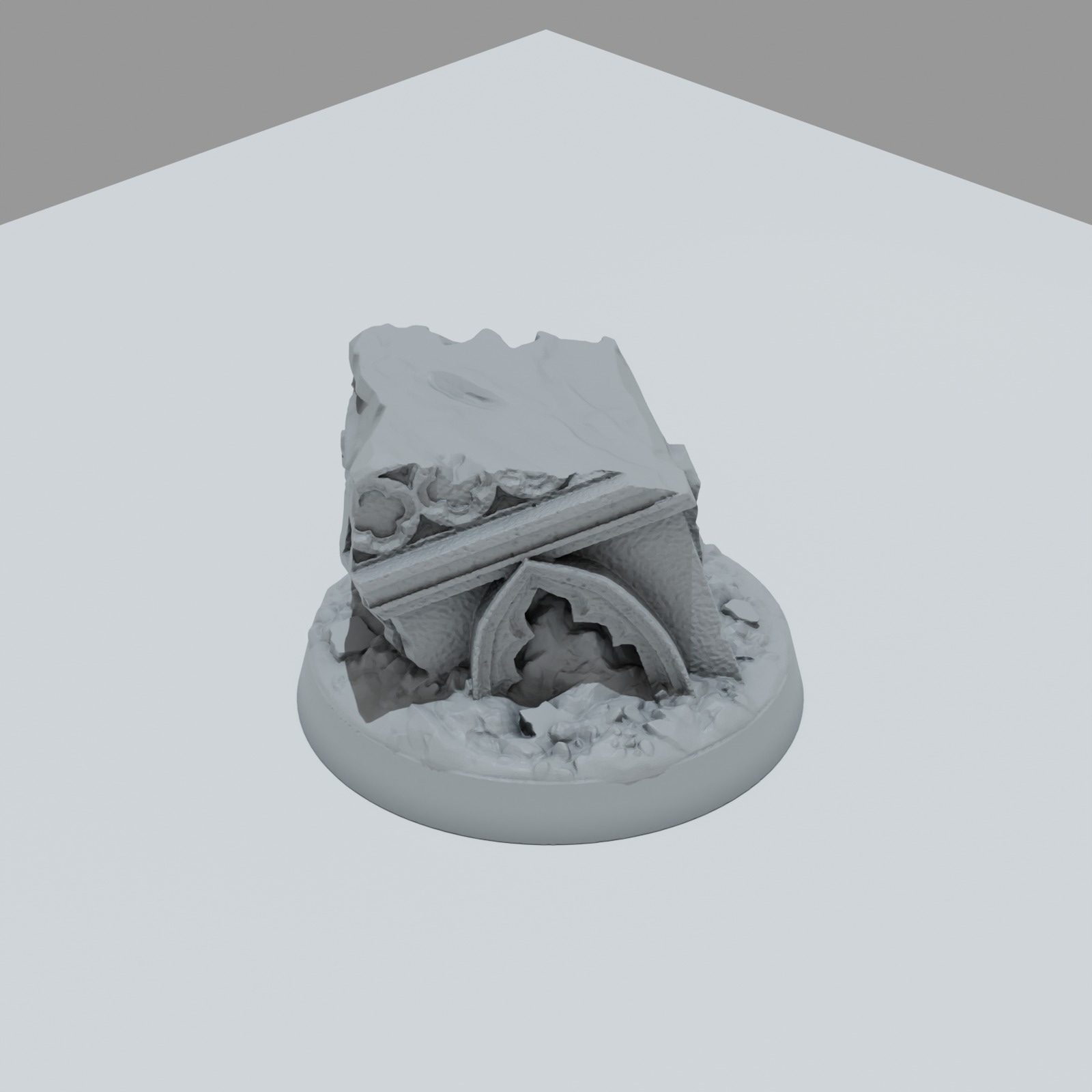 Defeated City Hero Bases - Unpainted Resin - image 4