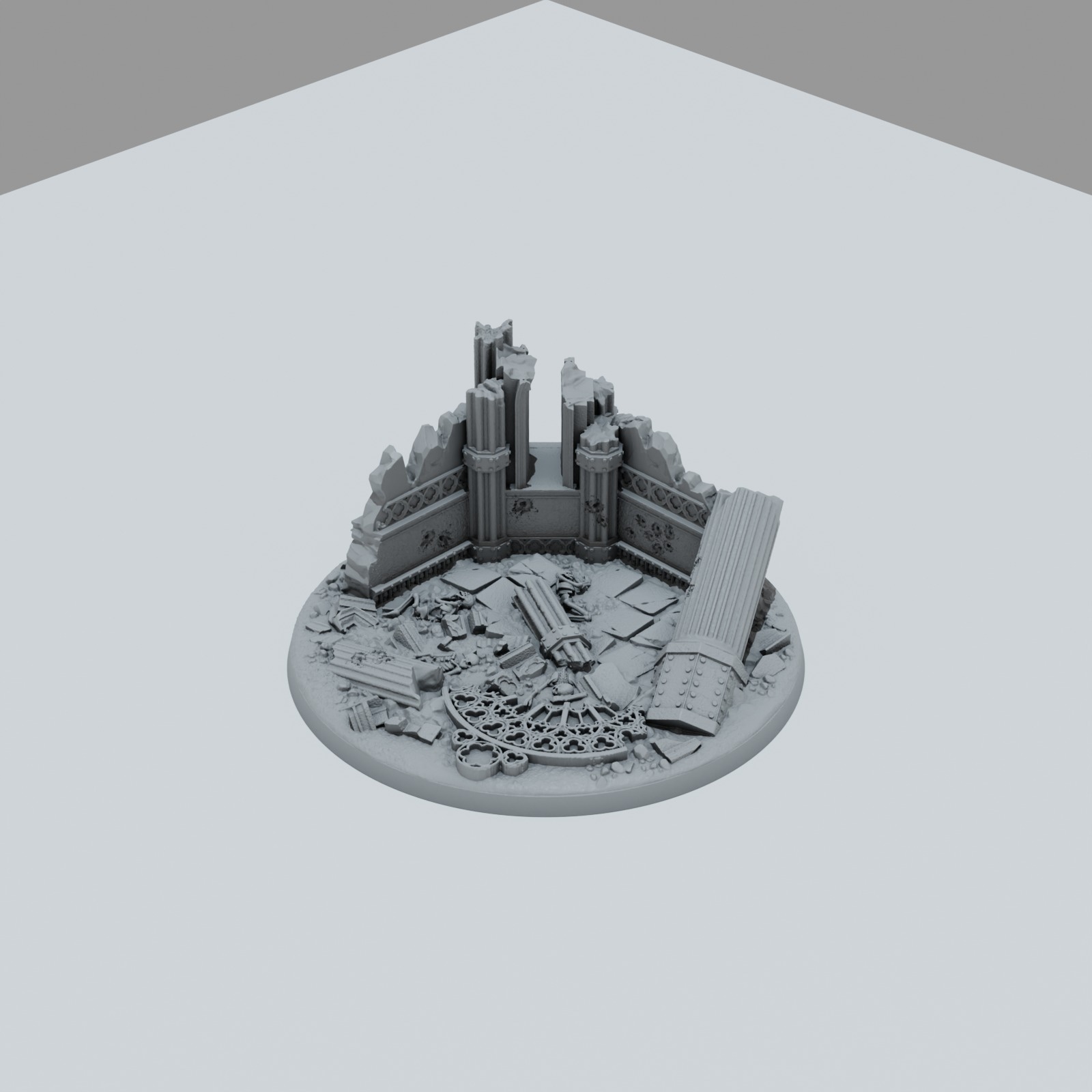 Defeated City Texture Bases - Unpainted Resin - image 2