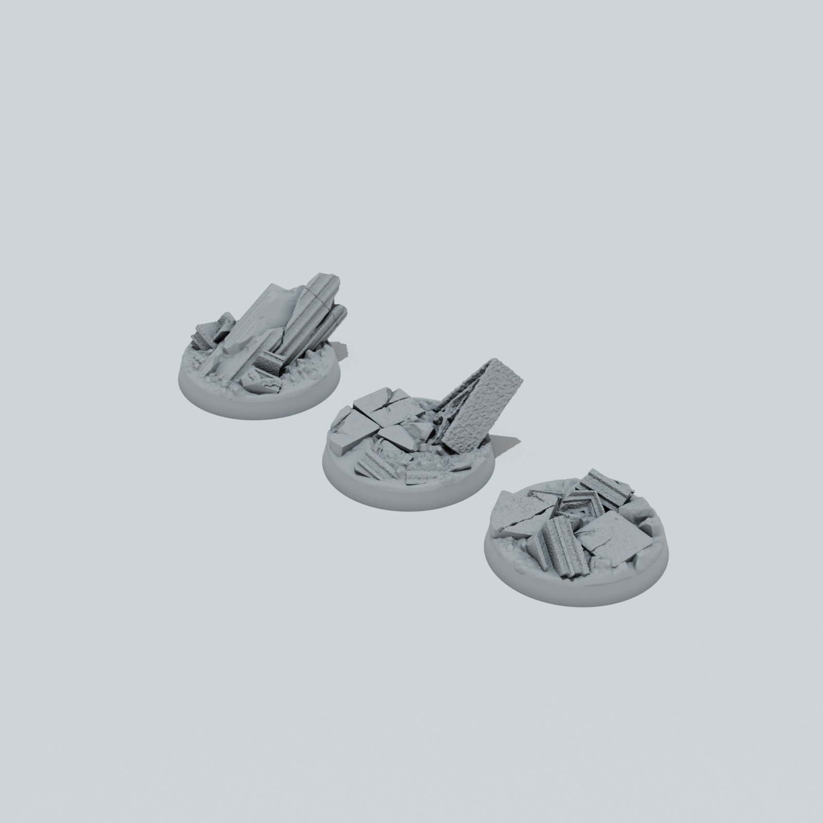 Defeated City Texture Bases - Unpainted Resin - image 6