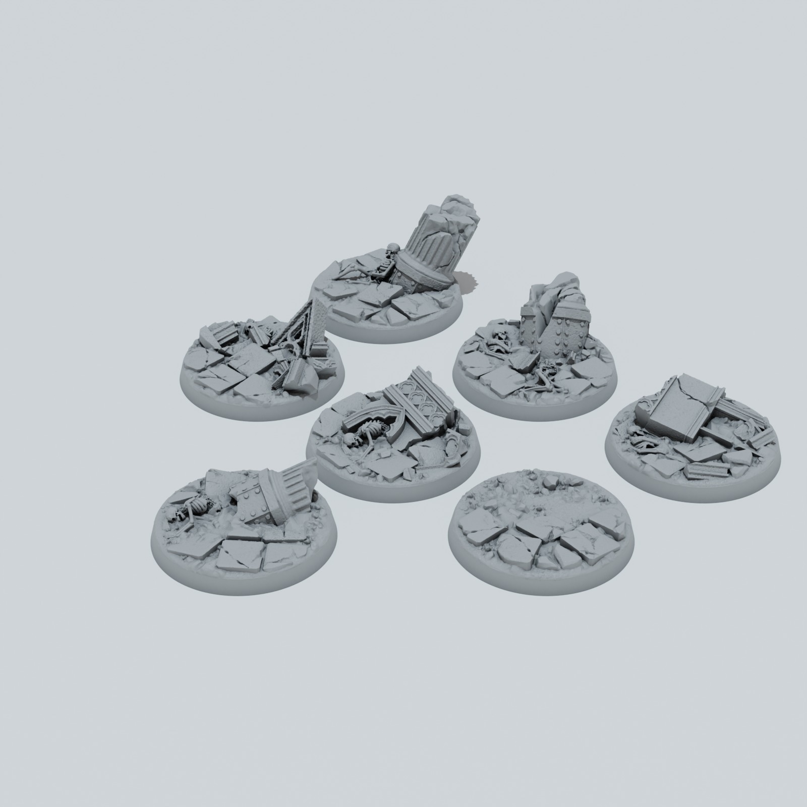 Defeated City Texture Bases - Unpainted Resin - image 8