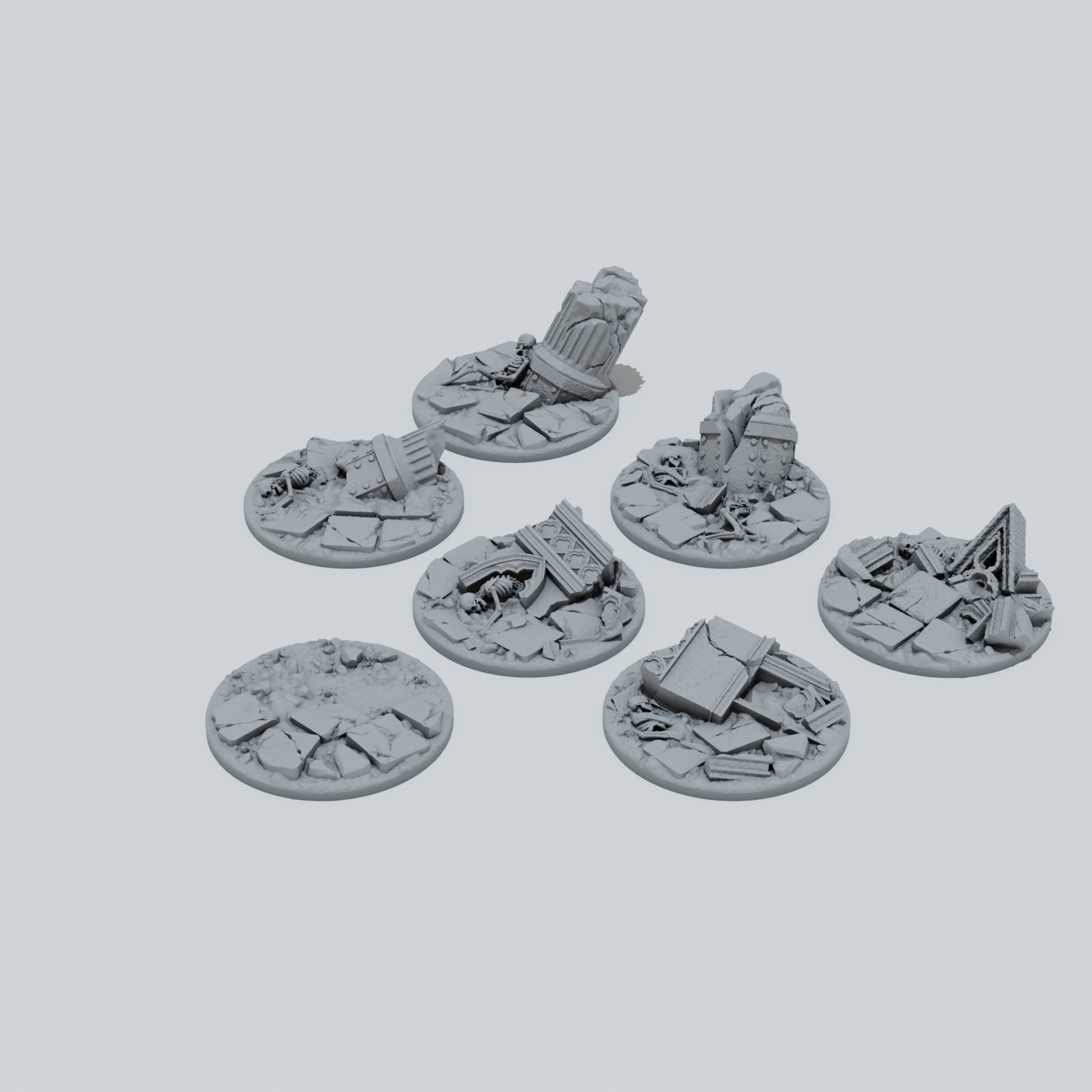 Defeated City Toppers - Unpainted Resin - image 8