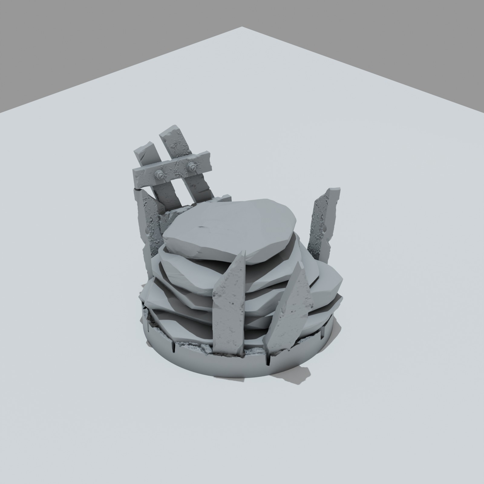 Desert Scrap Metal Hero Bases - Unpainted Resin - image 5