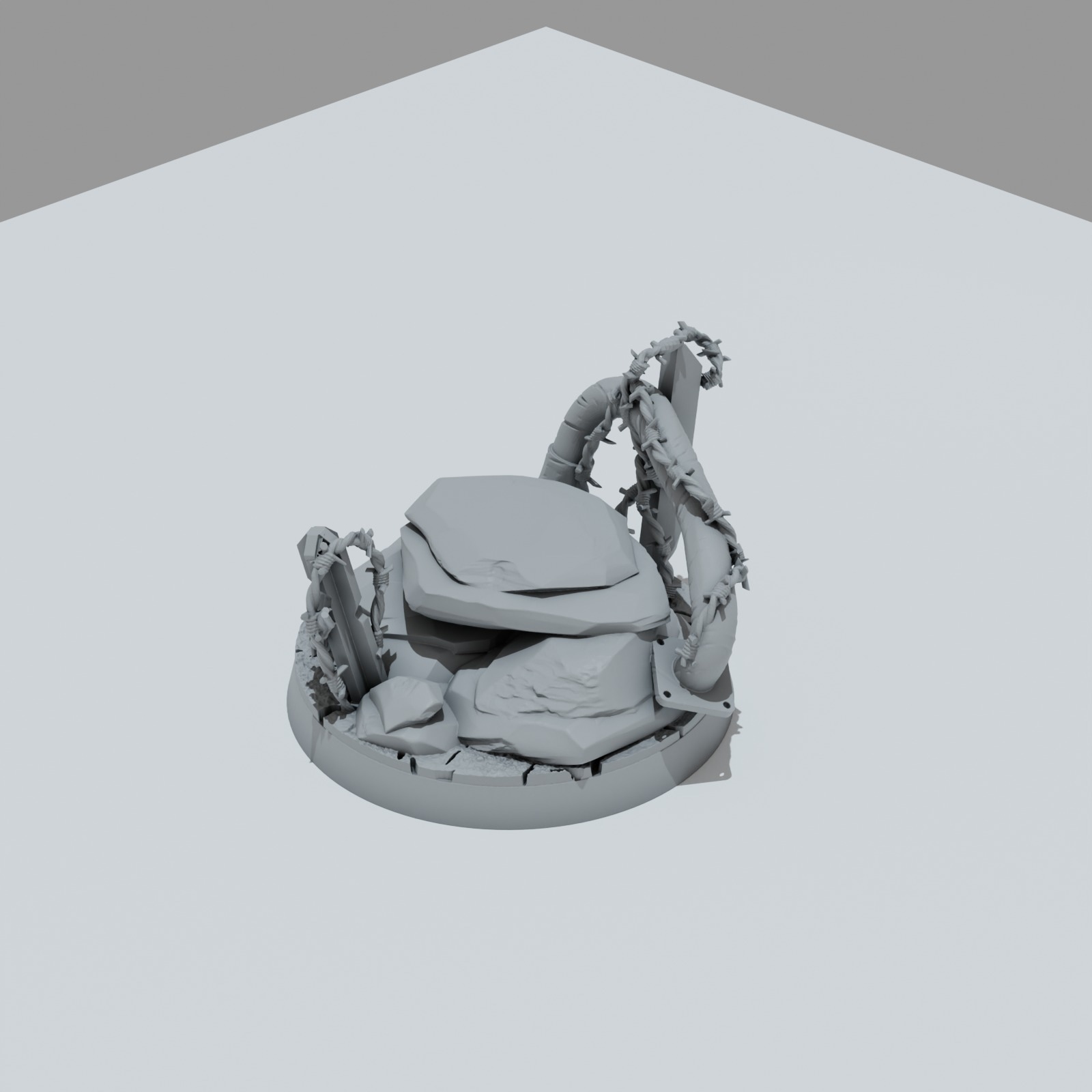 Desert Scrap Metal Hero Bases - Unpainted Resin - image 6