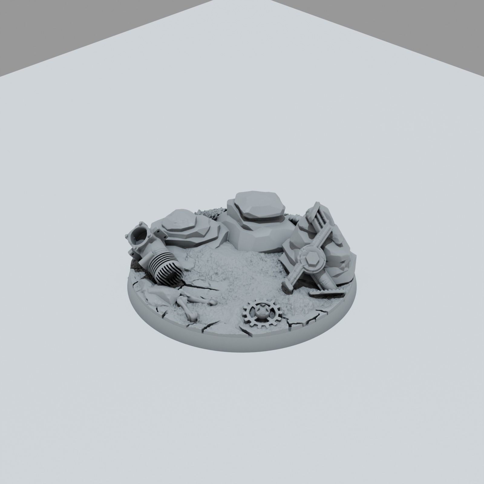 Desert Scrap Metal Texture Bases - Unpainted Resin - image 9