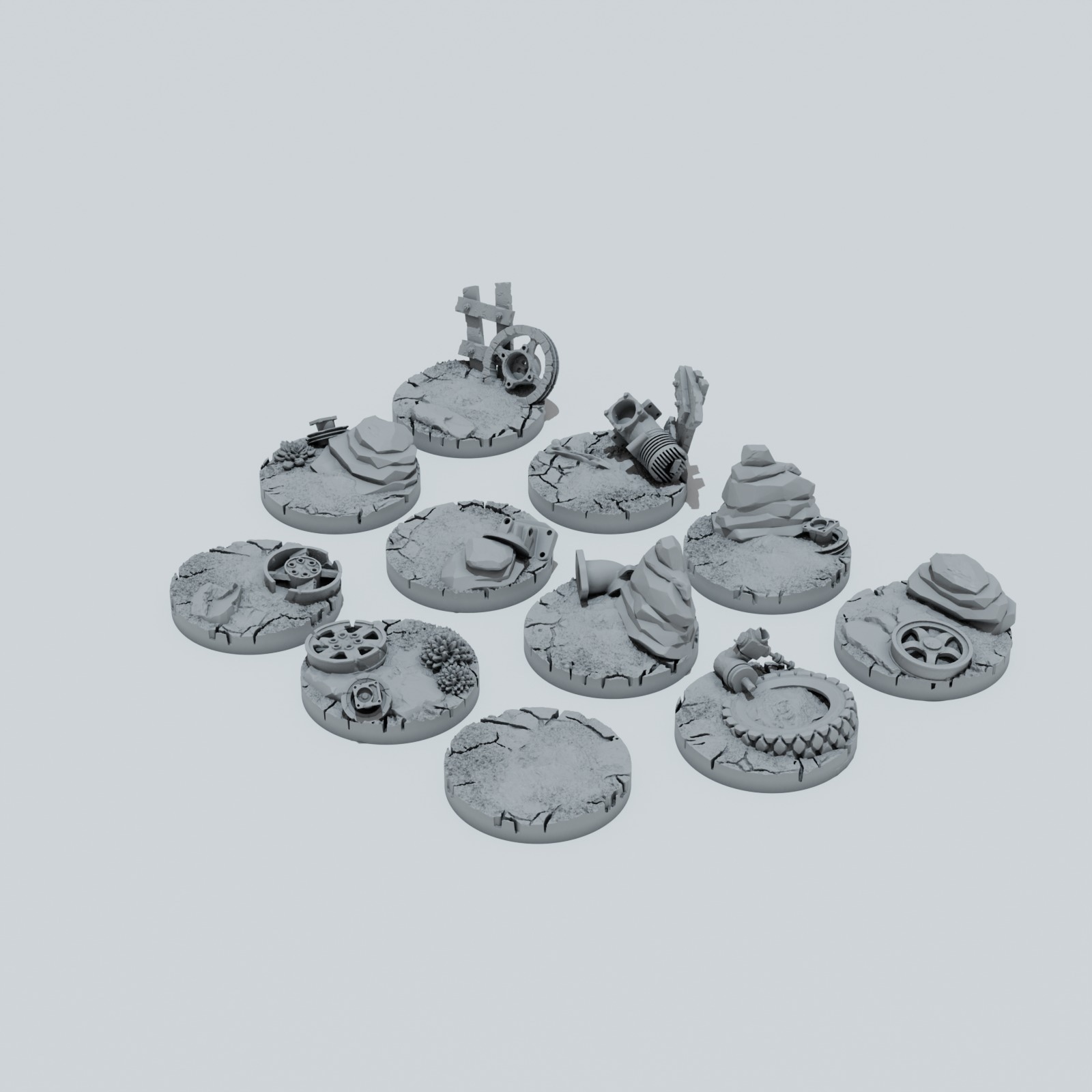 Desert Scrap Metal Toppers - Unpainted Resin - image 6