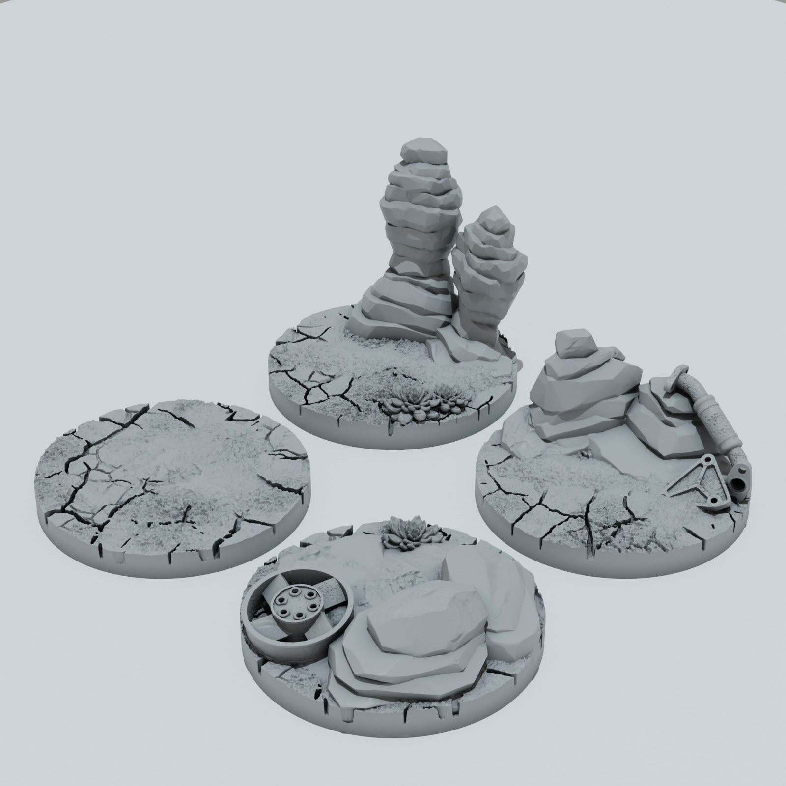 Desert Scrap Metal Toppers - Unpainted Resin - image 7