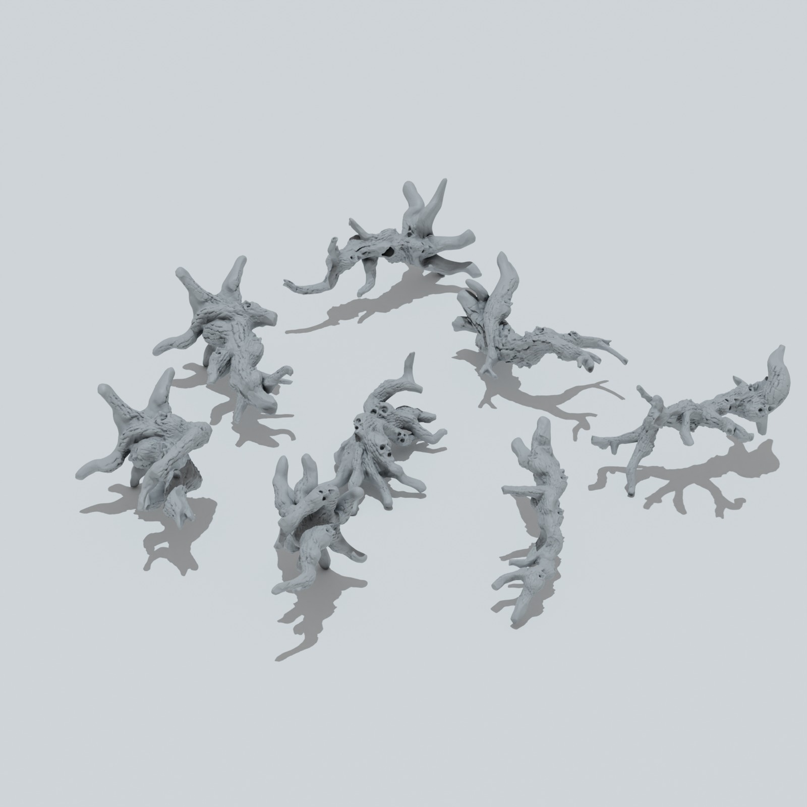 Forest of the Dead Trees with Faces - Unpainted Resin - image 2