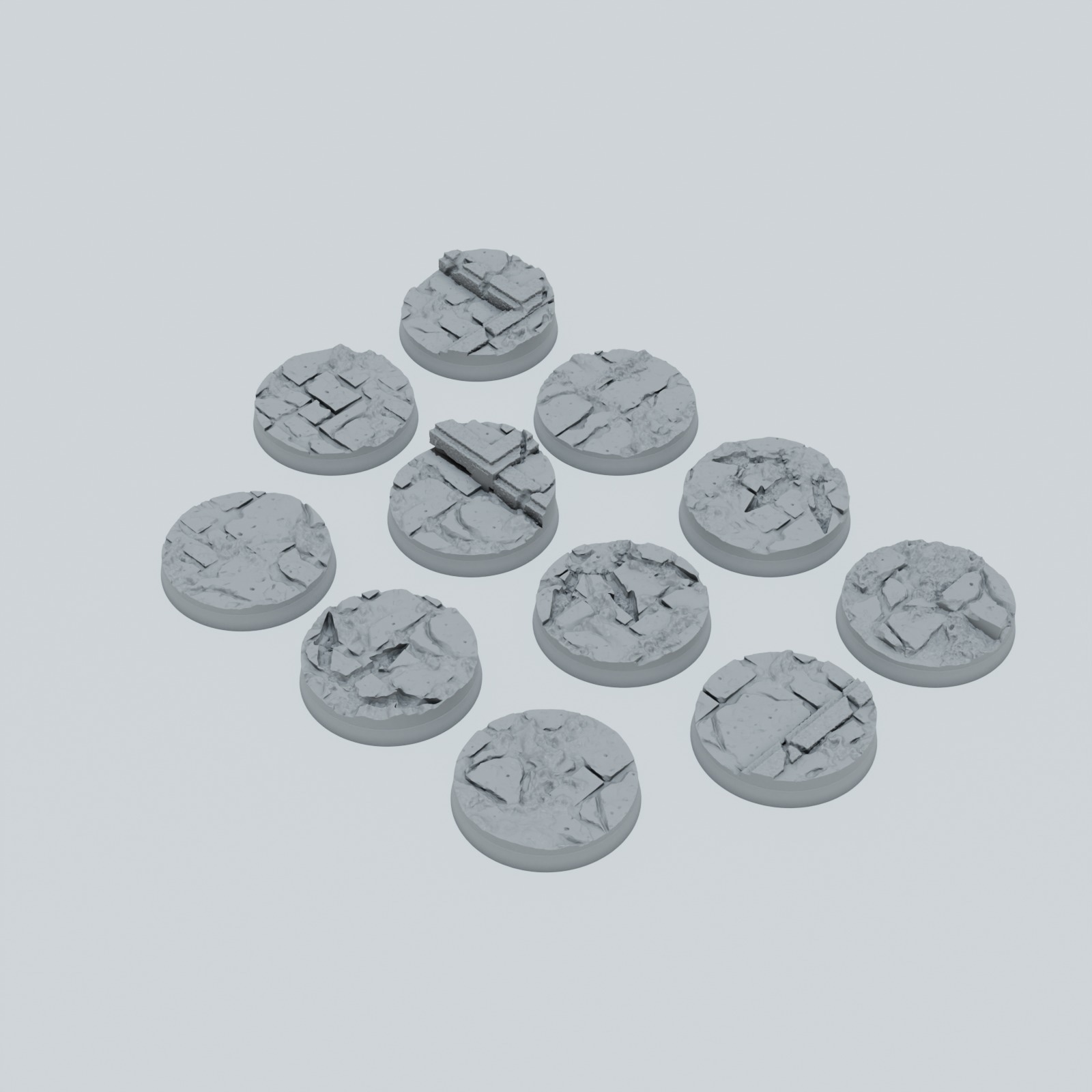 Medieval Streets of Chaos Texture Bases - Unpainted Resin - image 6