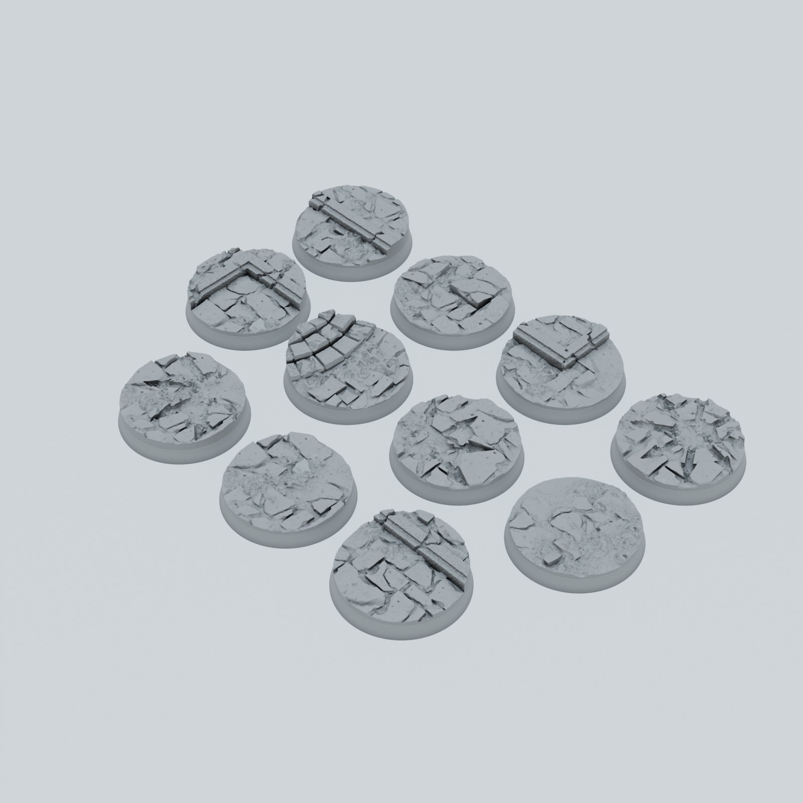 Medieval Streets of Chaos Texture Bases - Unpainted Resin - image 8