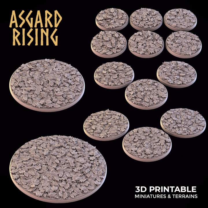 Autumn Theme Bases - Unpainted Resin - image 1