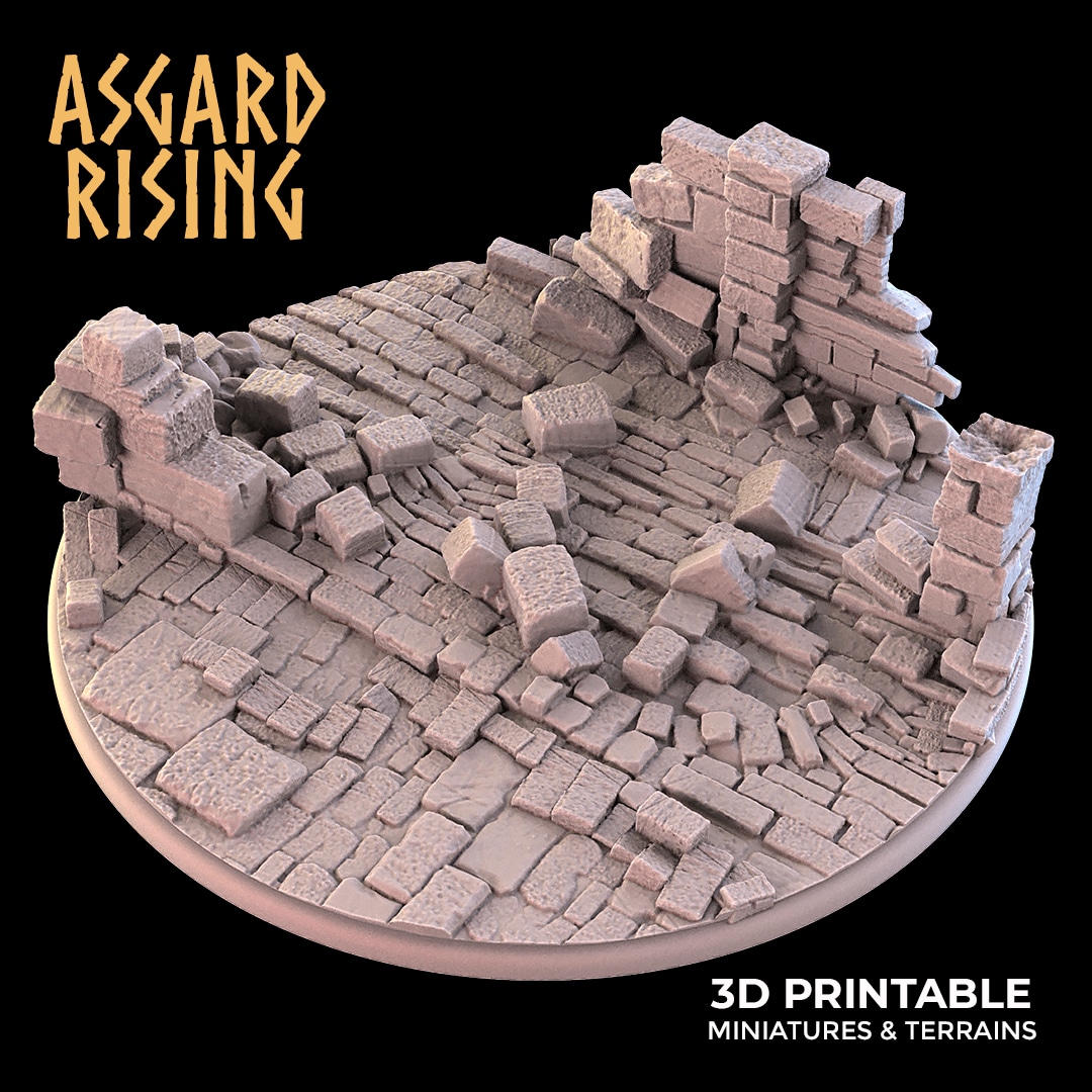 Ruins Theme Bases - Unpainted Resin - image 9