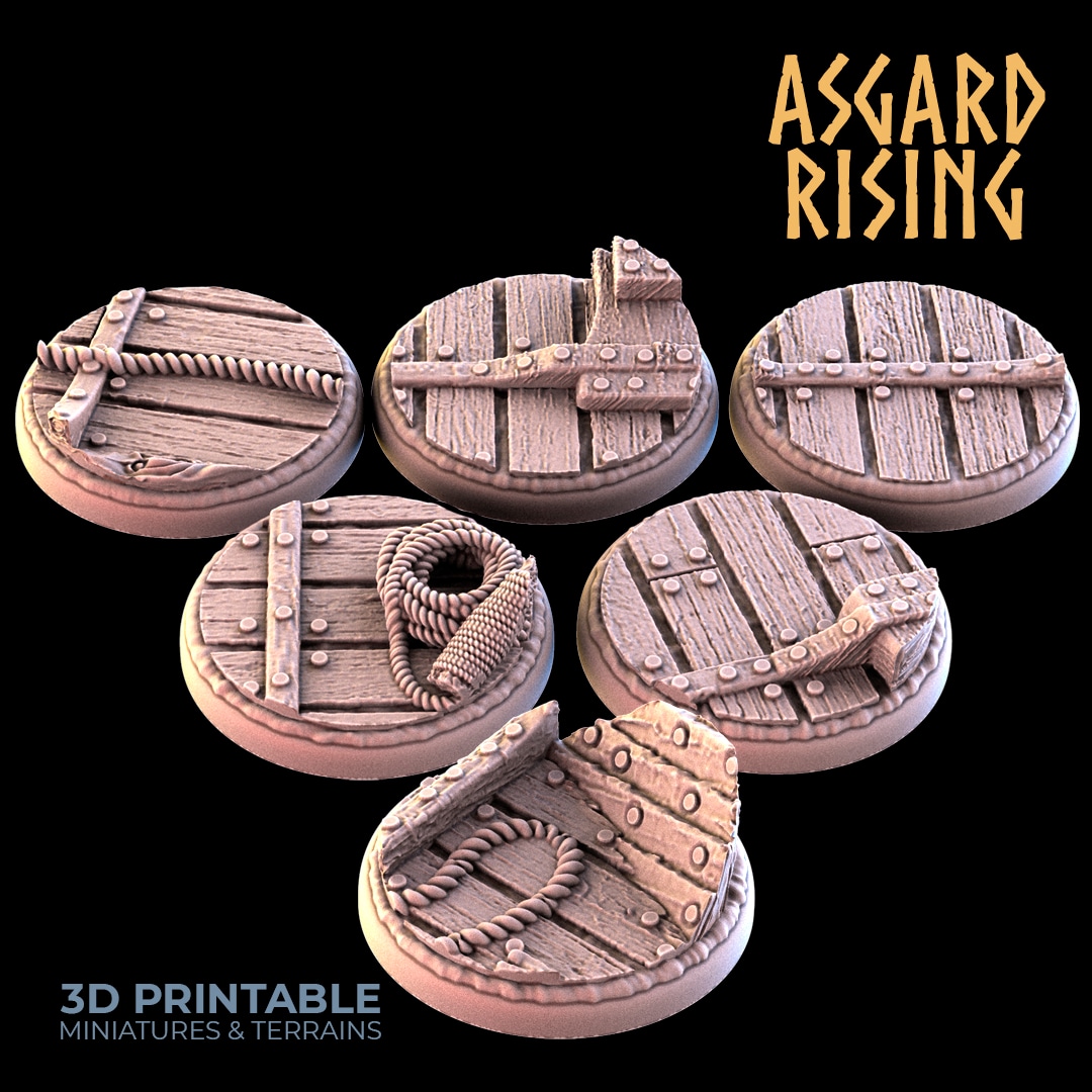 Ship Deck Theme Bases - Unpainted Resin - image 1