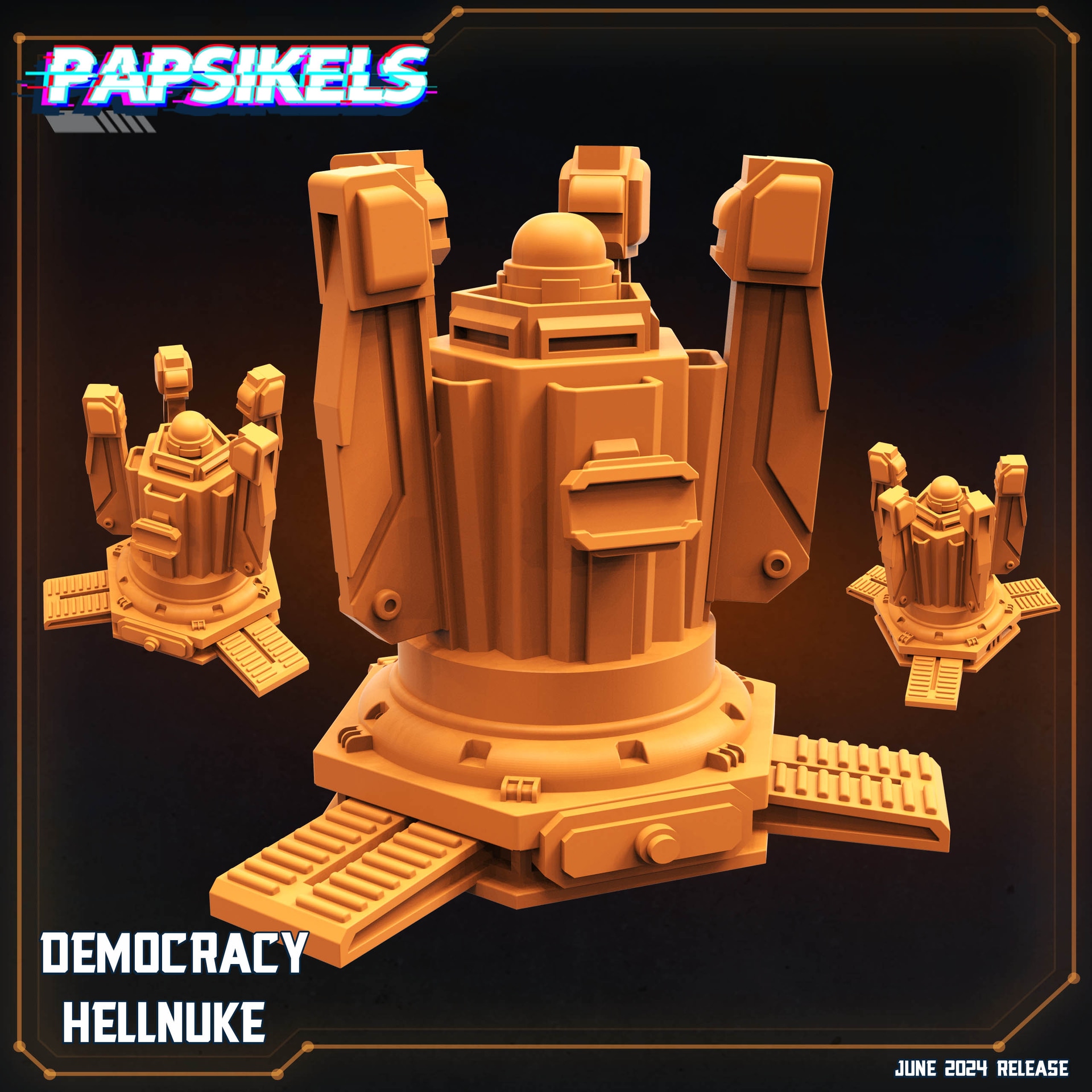 Democracy Hellnuke - Unpainted Resin - image 1