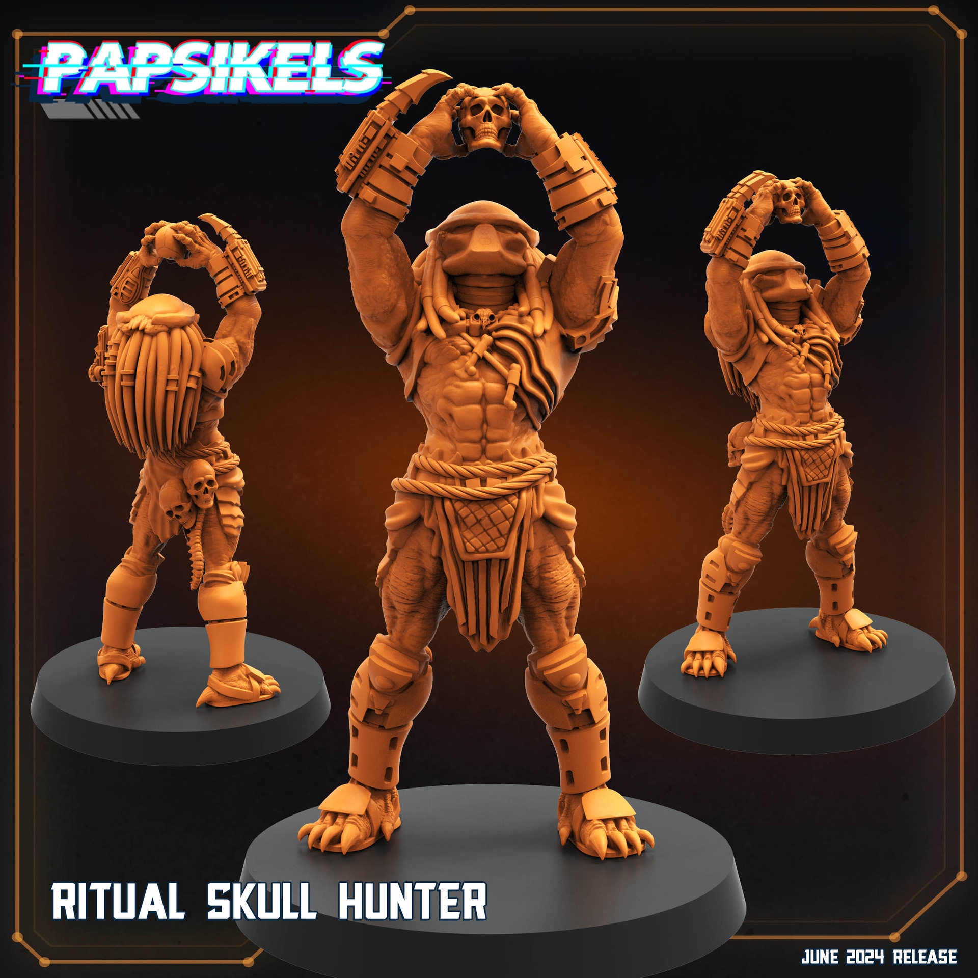 Ritual Skull Hunter - Unpainted Resin - image 1