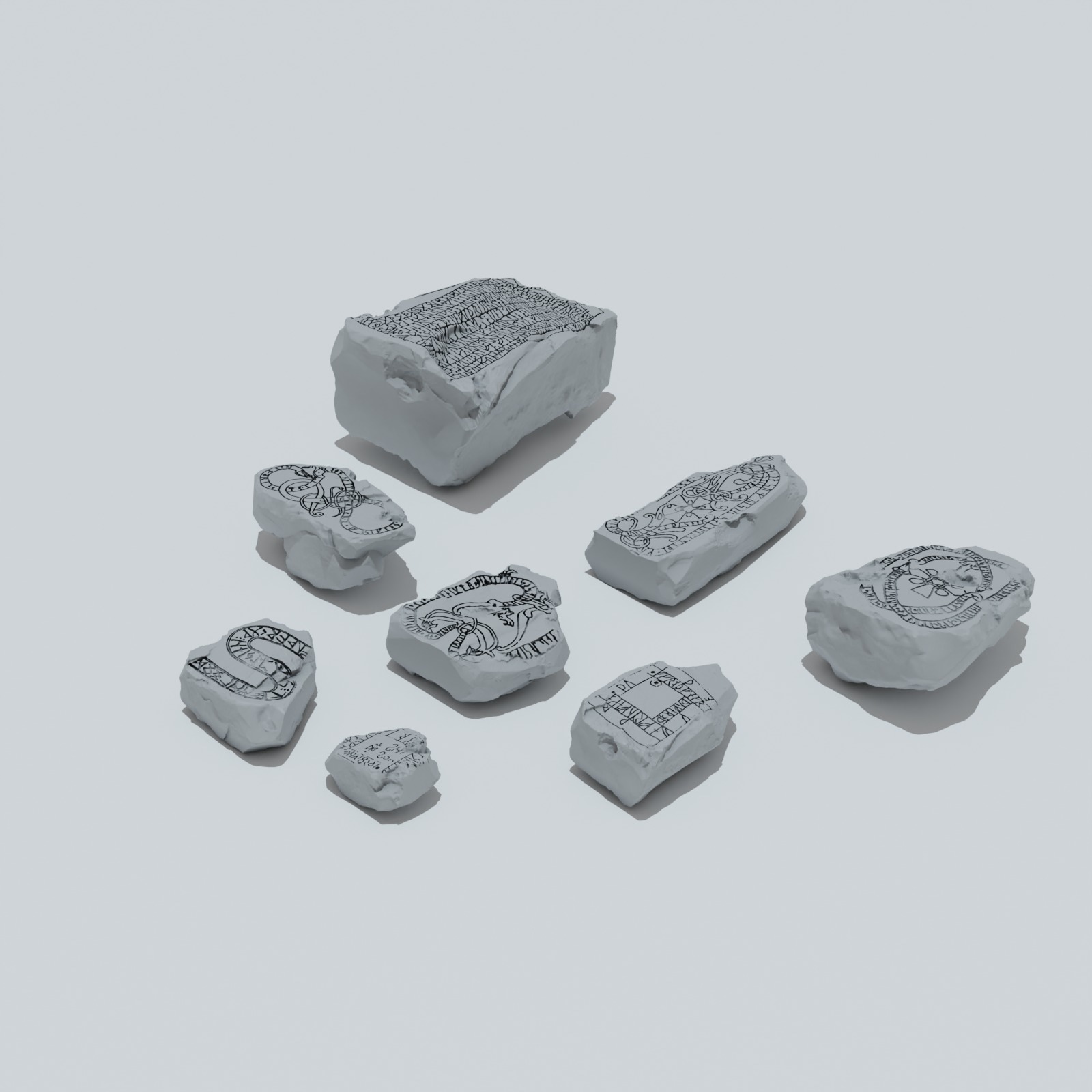 Rocks Basing Bits - Unpainted Resin - image 2