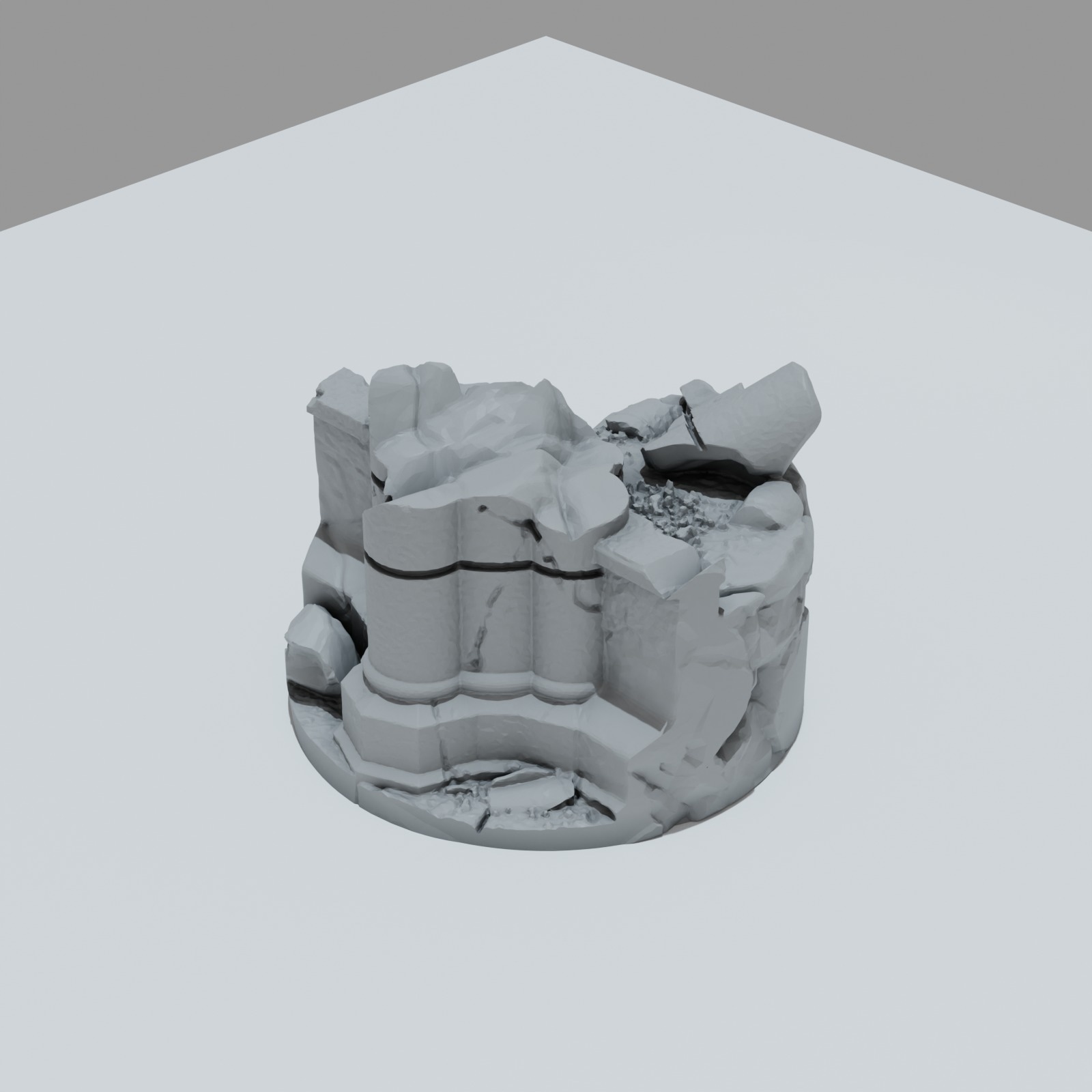 Ruined Empire City Hero Bases - Unpainted Resin - image 5