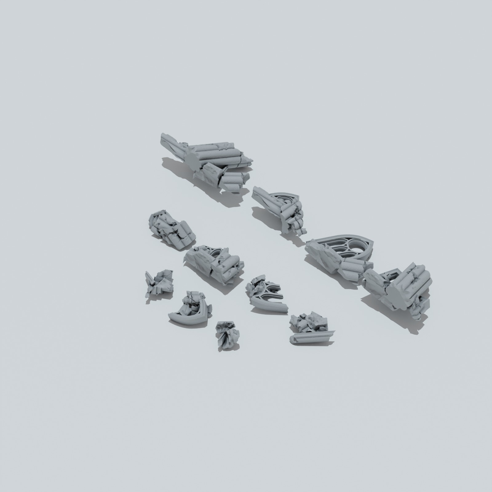 Ruined Empire City Ruins - Unpainted Resin - image 2