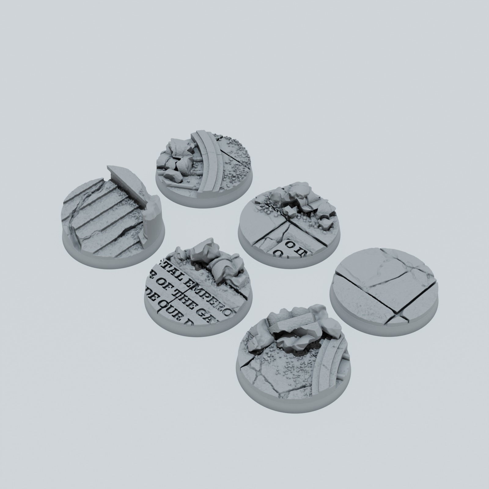 Ruined Empire City Texture Bases - Unpainted Resin - image 5