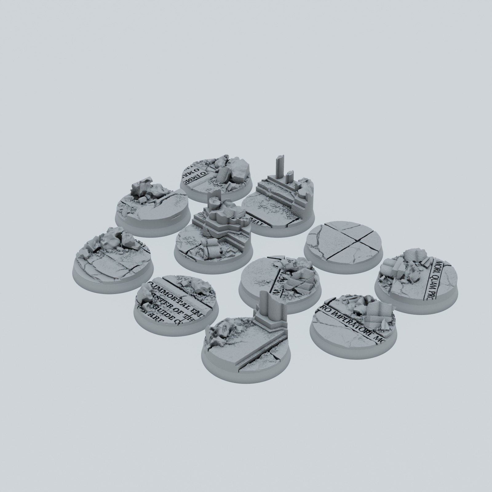 Ruined Empire City Texture Bases - Unpainted Resin - image 7