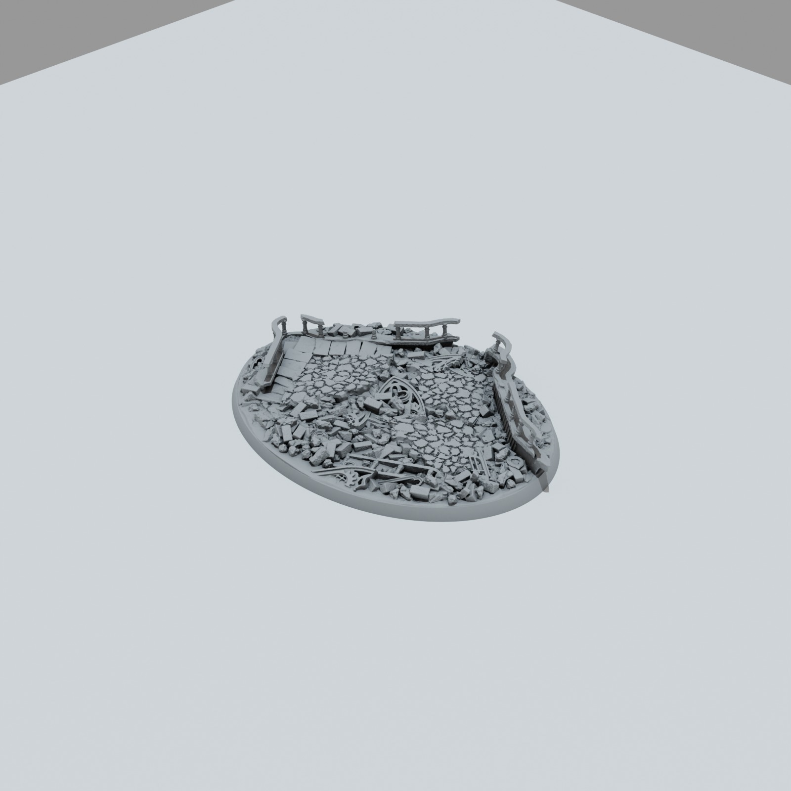 Ruined Gothic Castle Texture Bases - Unpainted Resin - image 3