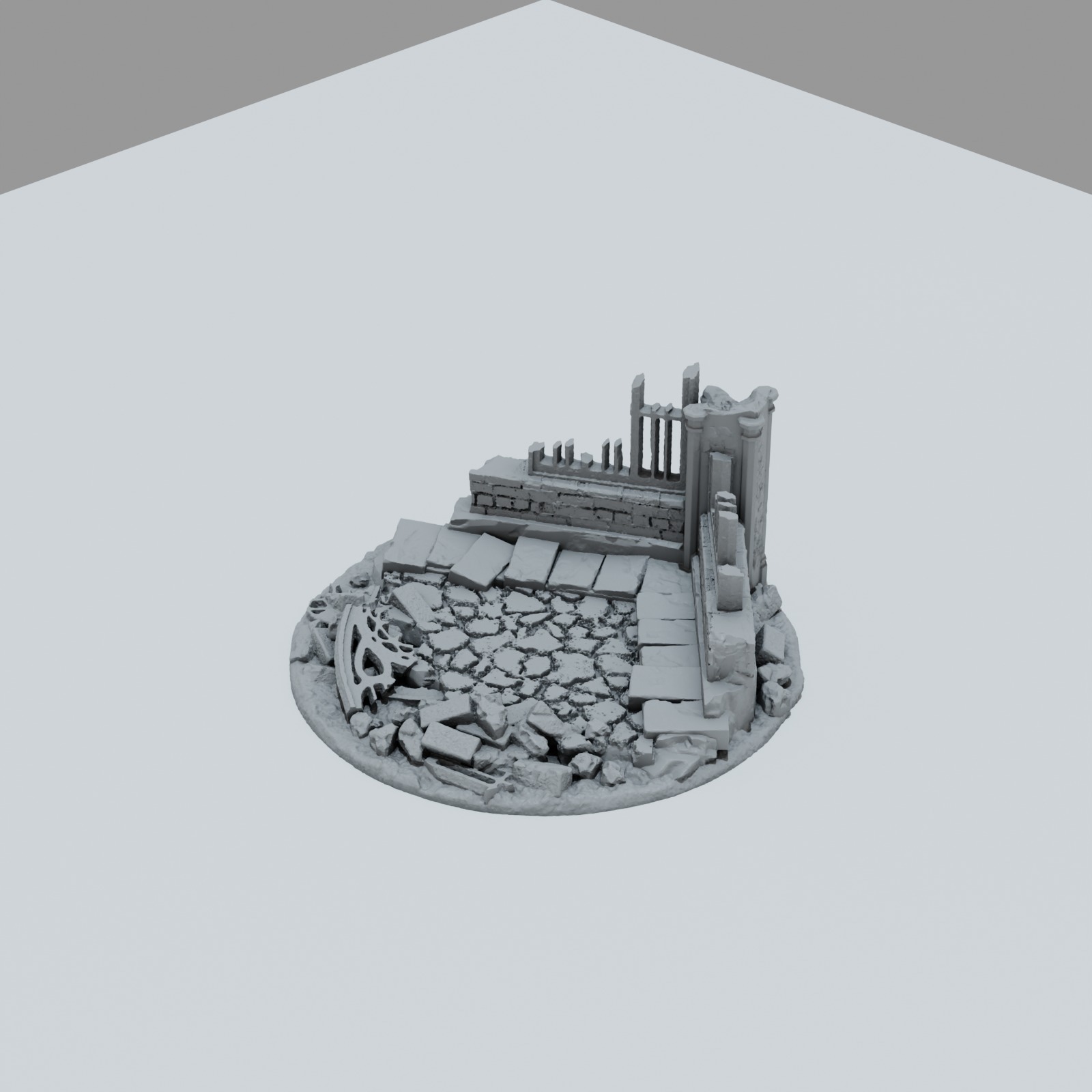 Ruined Gothic Castle Toppers - Unpainted Resin - image 8