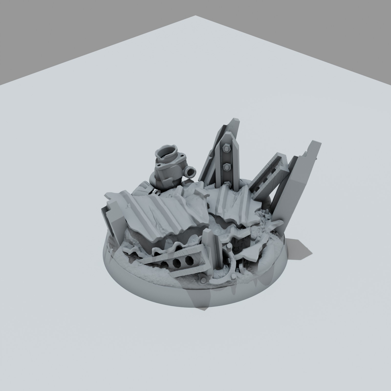 Scrap Metal Hero Bases - Unpainted Resin - image 6