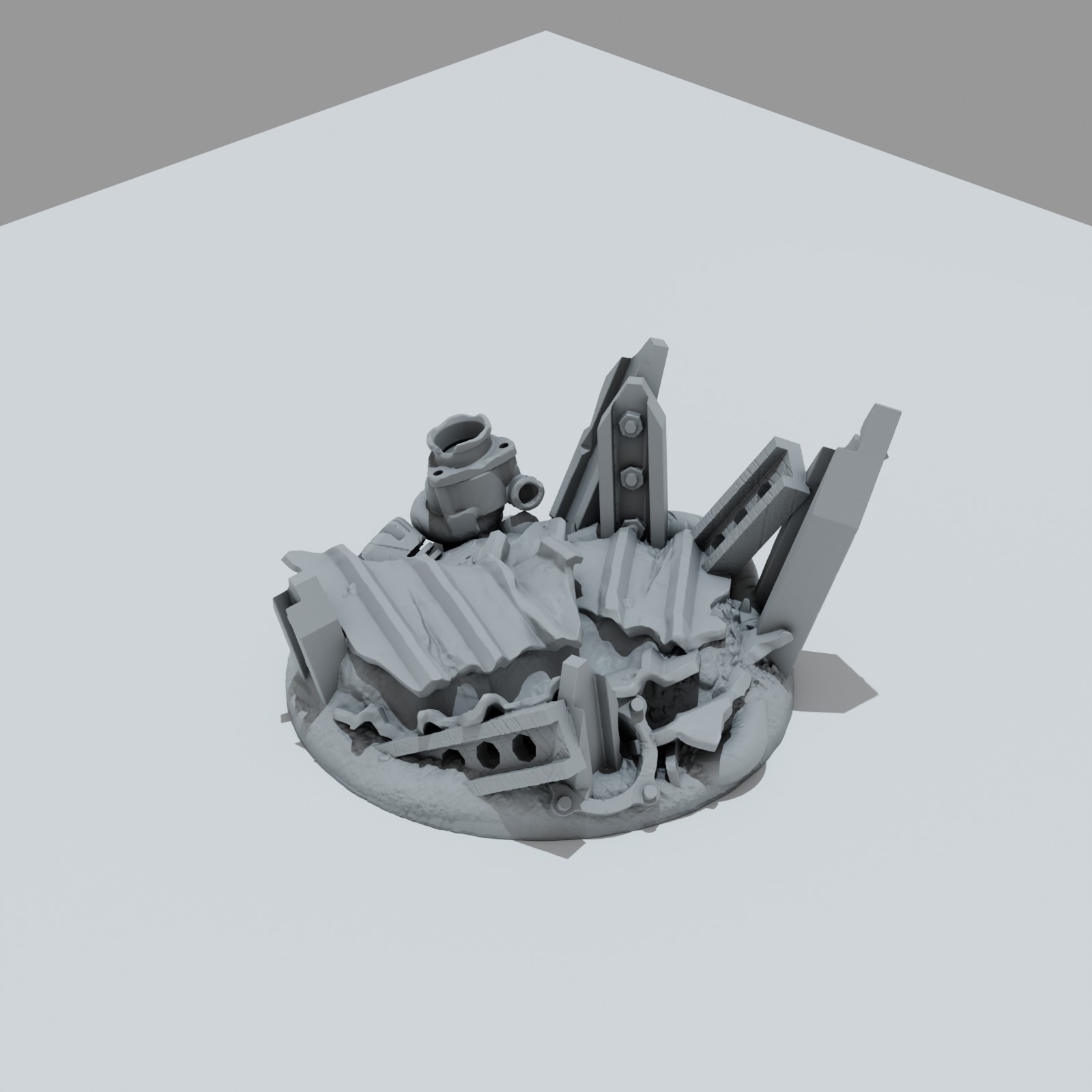 Scrap Metal Hero Bases - Unpainted Resin - image 7