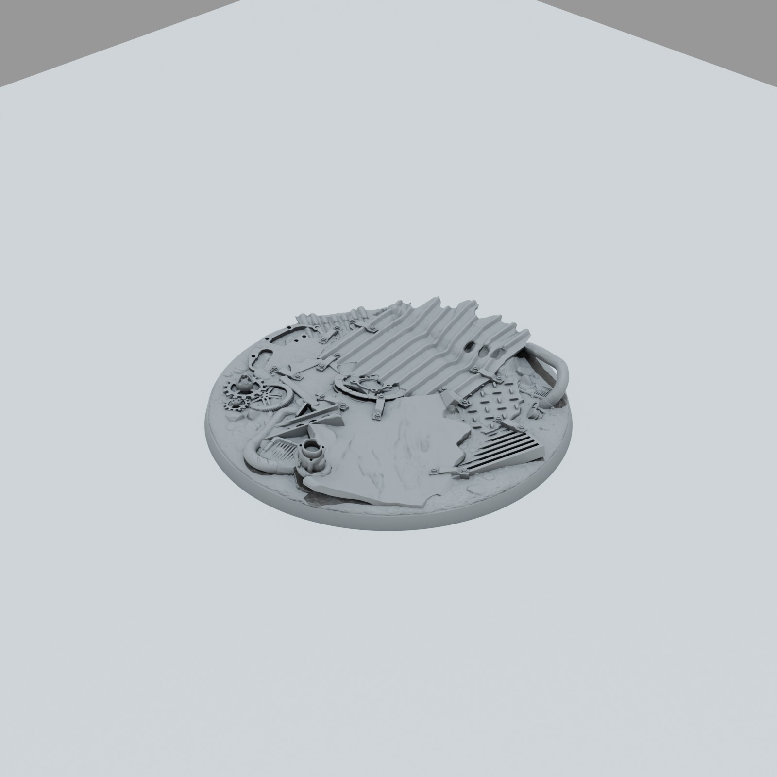 Scrap Metal Texture Bases - Unpainted Resin - image 2