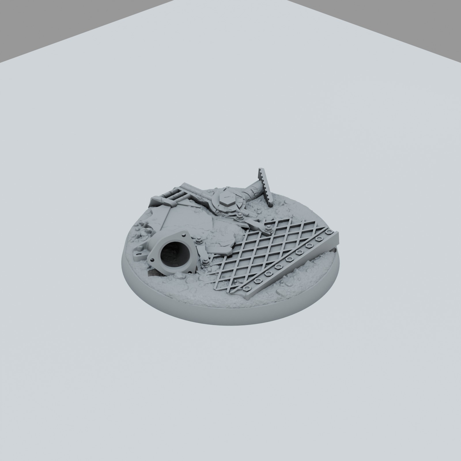 Scrap Metal Texture Bases - Unpainted Resin - image 7