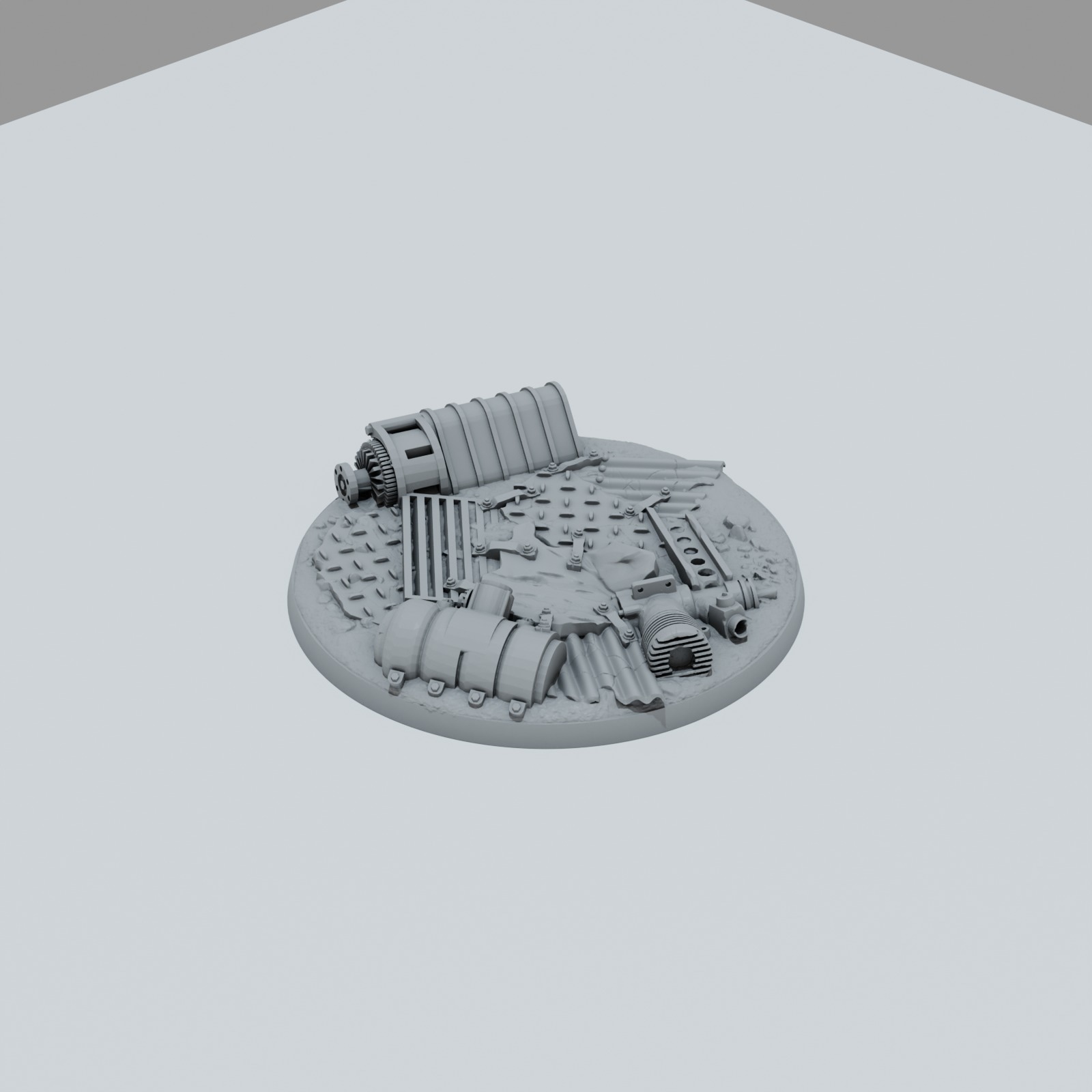 Scrap Metal Texture Bases - Unpainted Resin - image 11