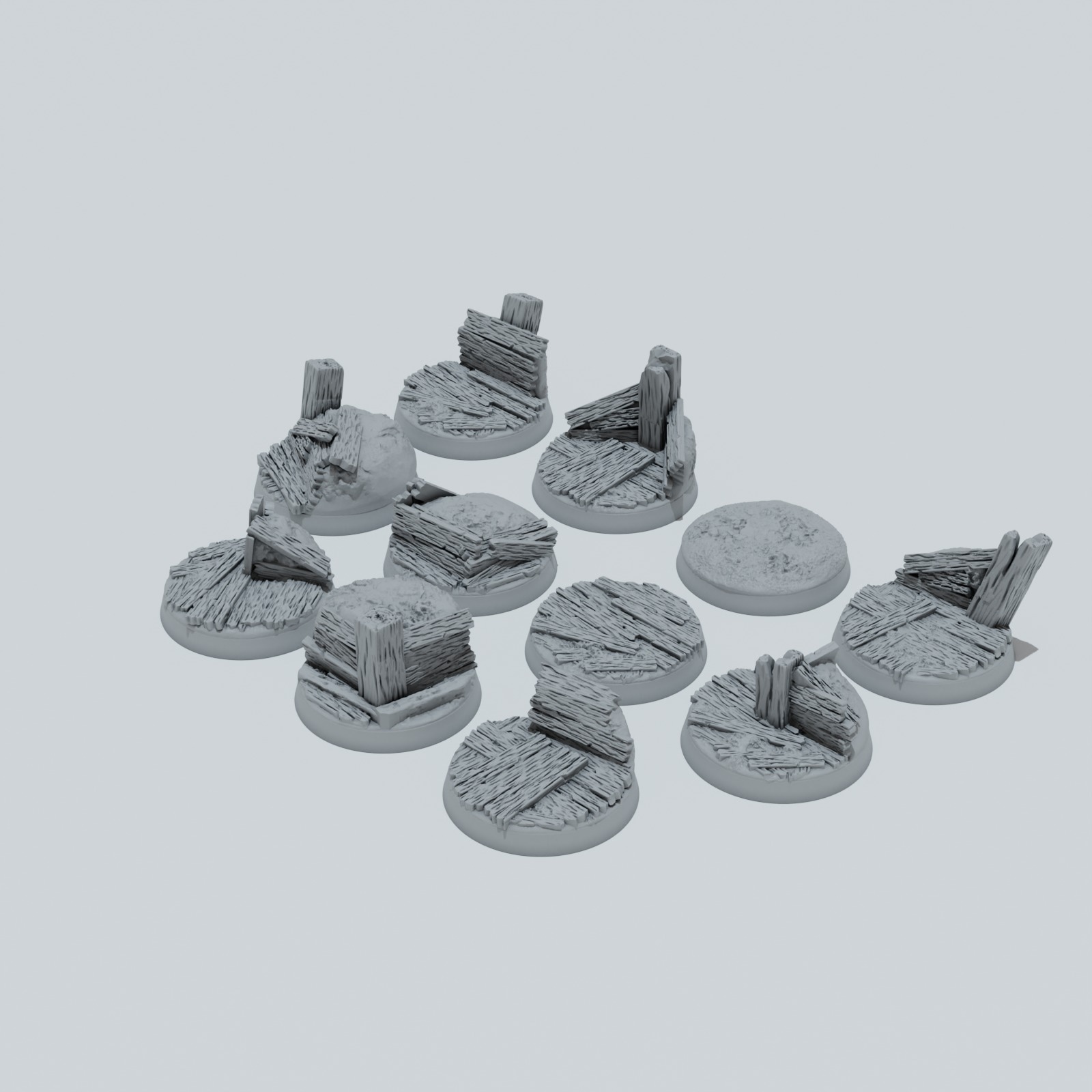 Trench Warfare Texture Bases - Unpainted Resin - image 8