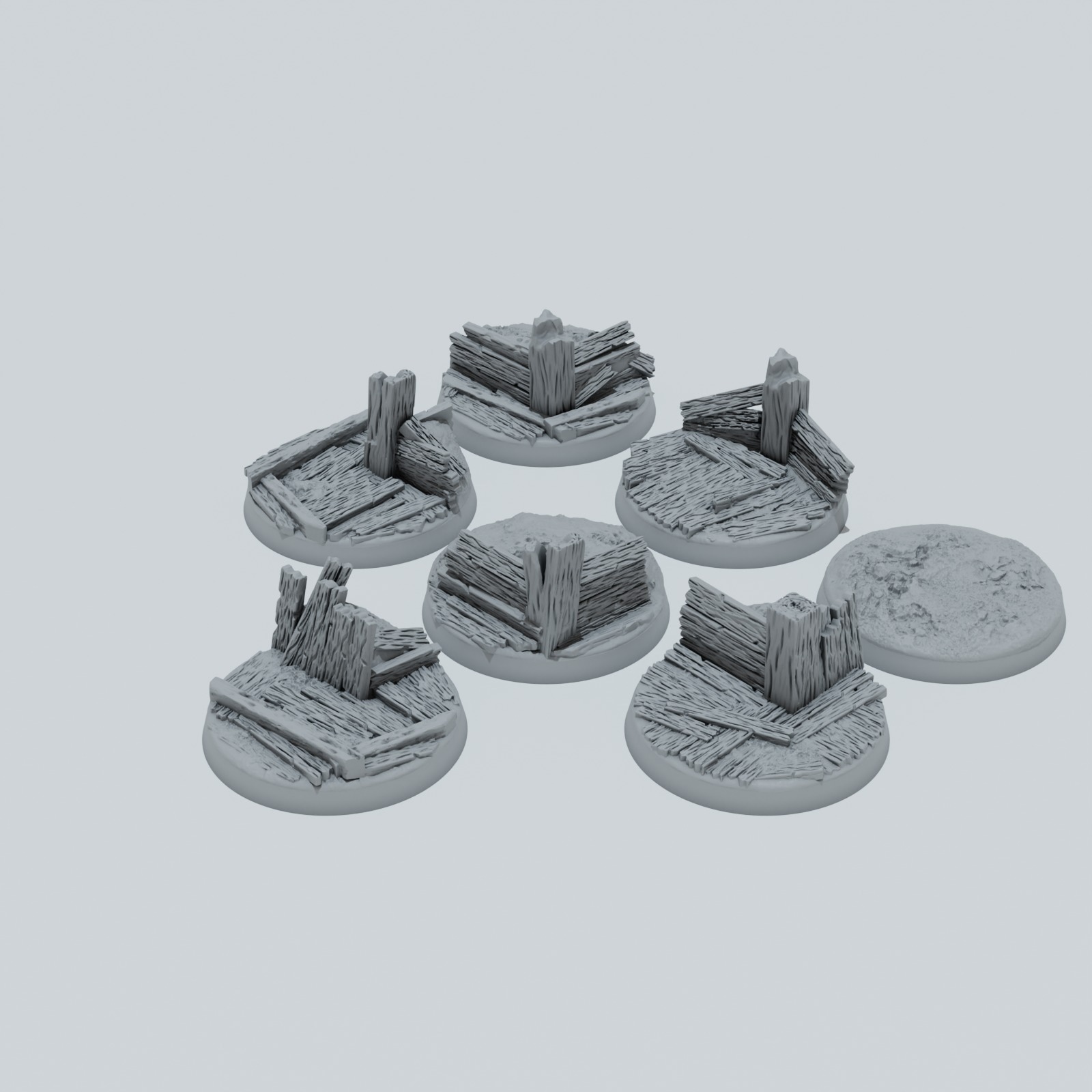 Trench Warfare Texture Bases - Unpainted Resin - image 9