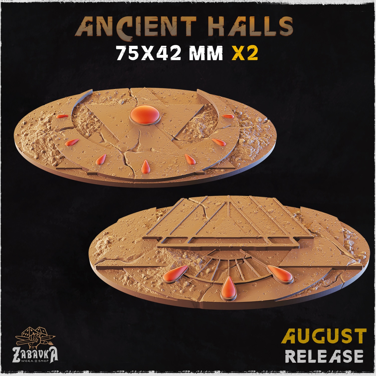 Ancient Halls Bases & Toppers - Unpainted Resin - image 13