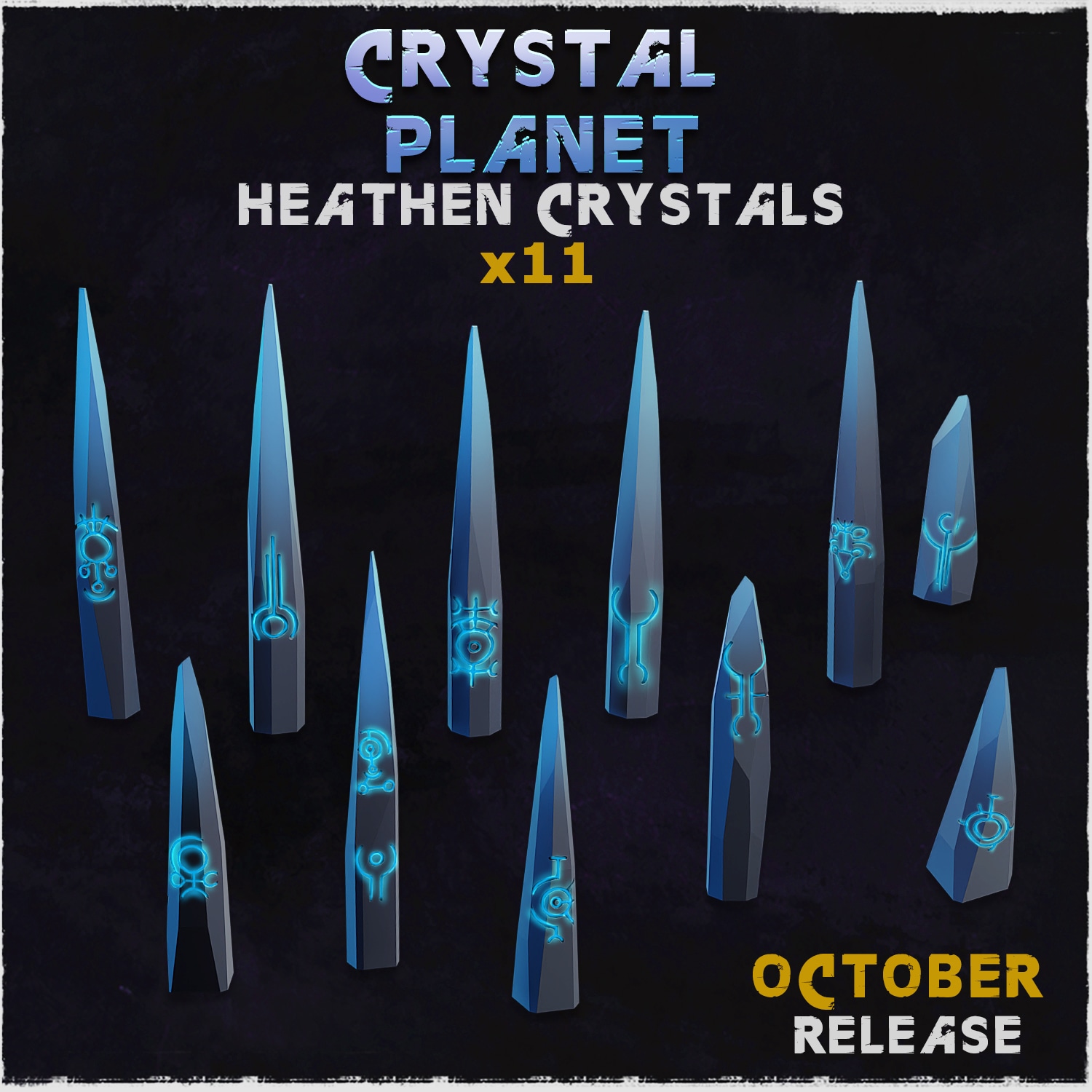 Crystal Planet Heathen Crystals - Unpainted Resin - image 1