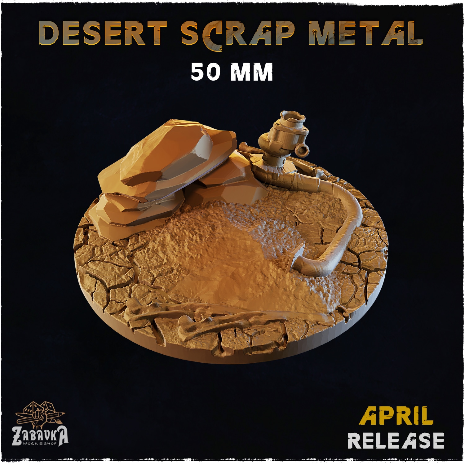 Desert Scrap Metal Bases & Toppers - Unpainted Resin - image 8