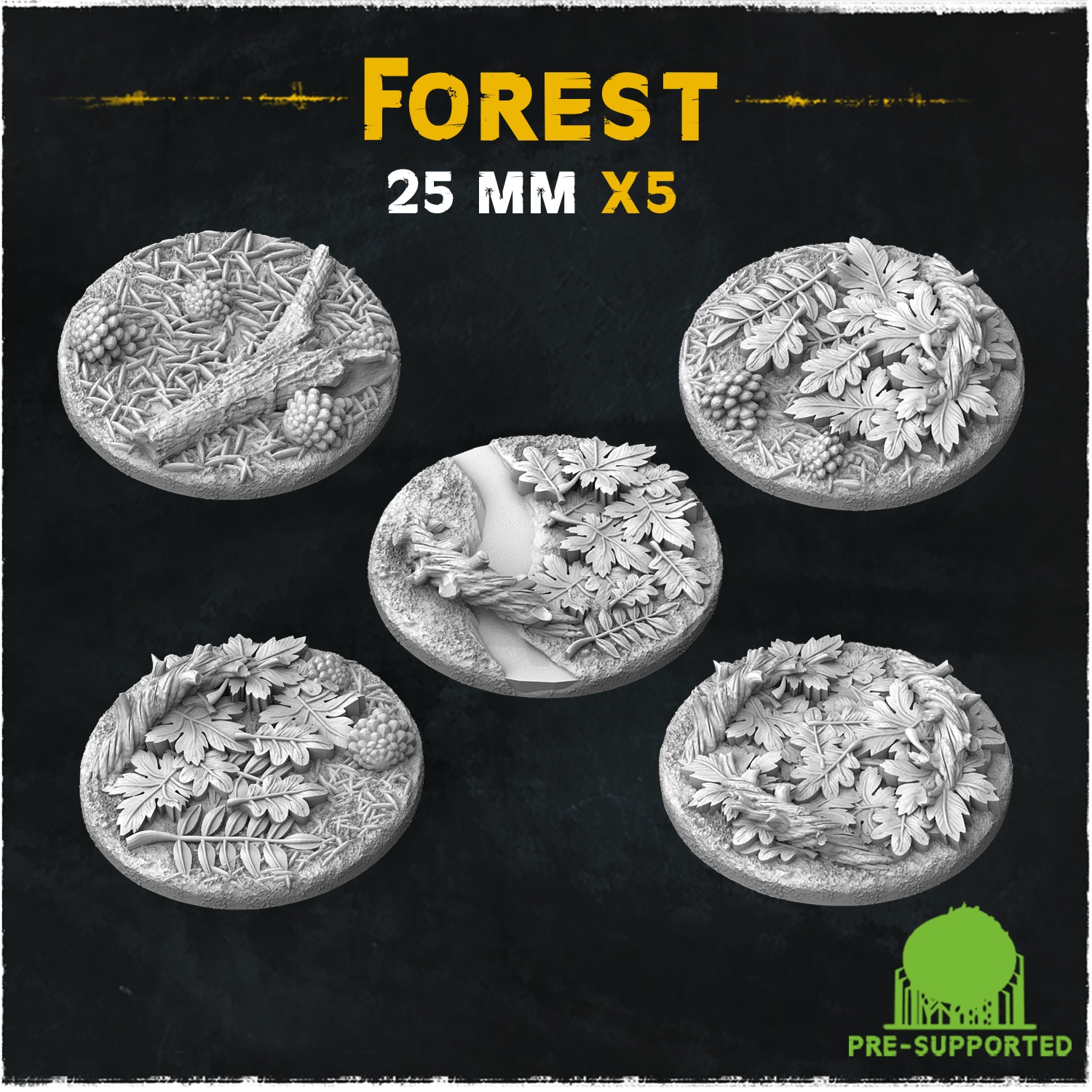 Deep Forest Bases & Toppers - Unpainted Resin - image 3