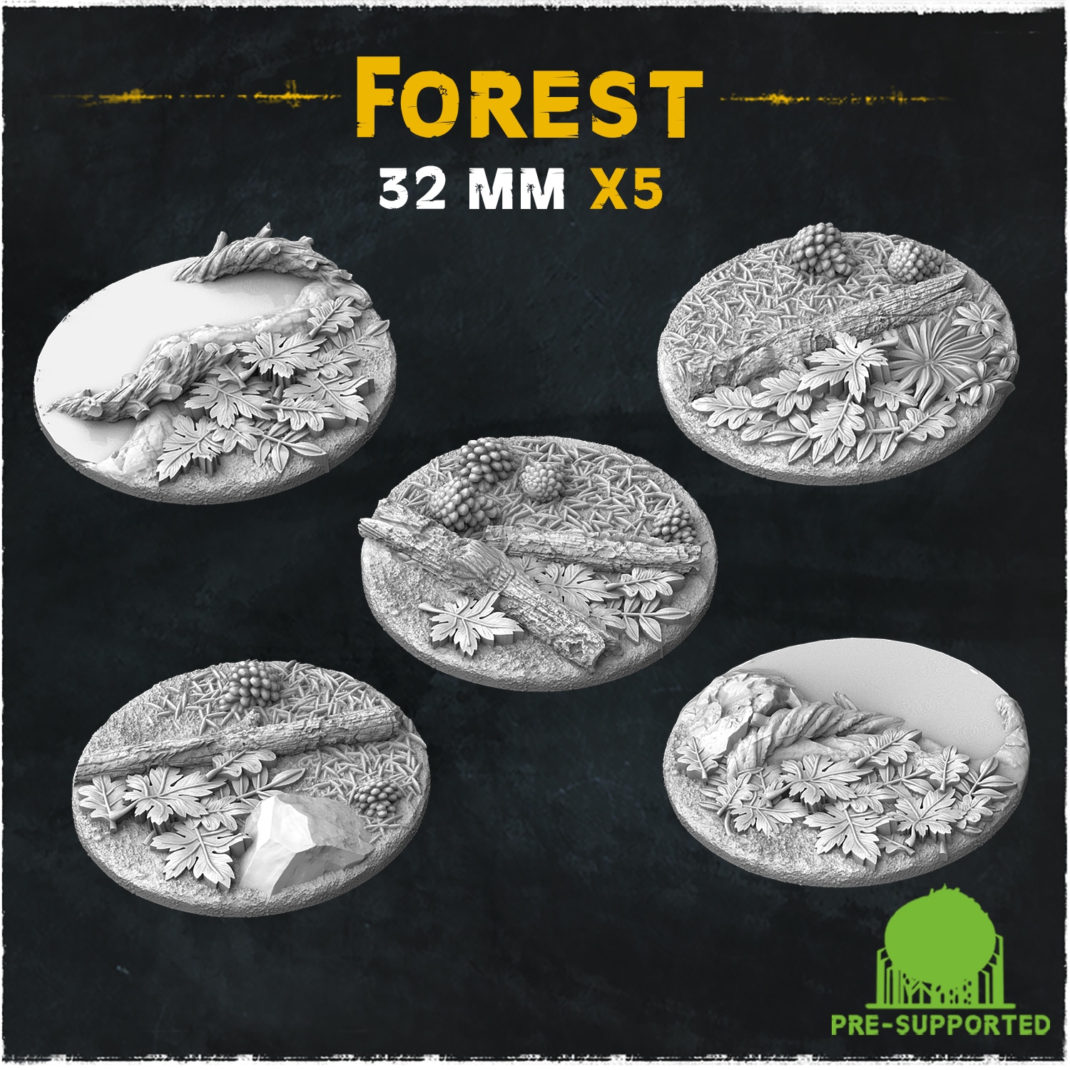 Deep Forest Bases & Toppers - Unpainted Resin - image 4