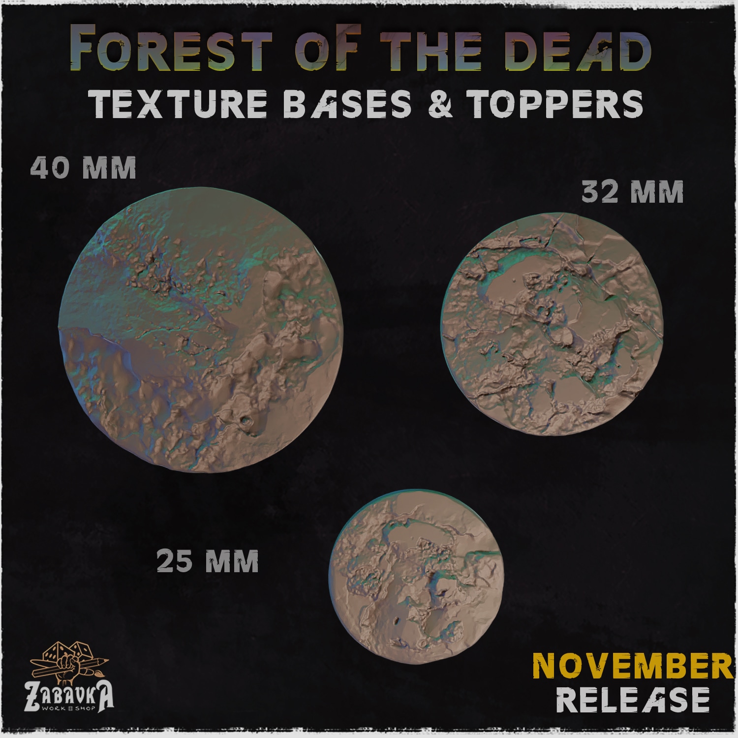 Forest of the Dead Bases & Toppers - Unpainted Resin - image 3