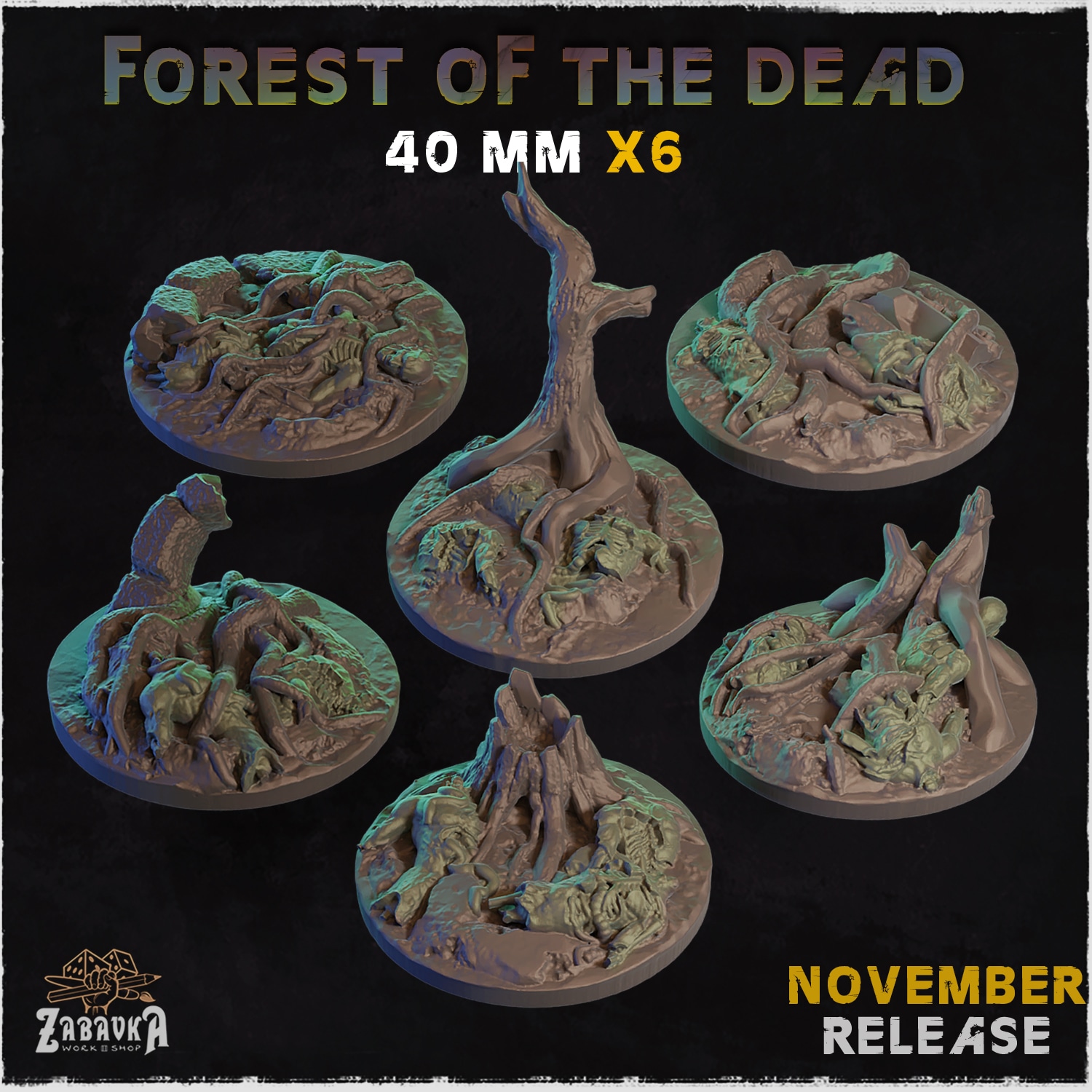 Forest of the Dead Bases & Toppers - Unpainted Resin - image 7