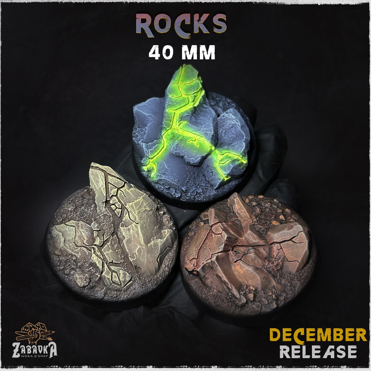 Rocks Bases & Toppers - Unpainted Resin - image 8