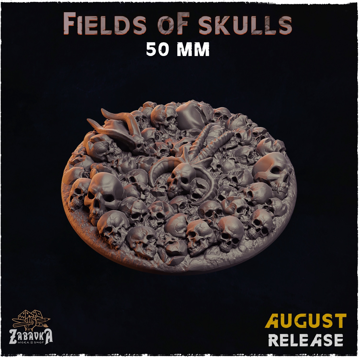Fields of Skulls Texture Bases - Unpainted Resin - image 7
