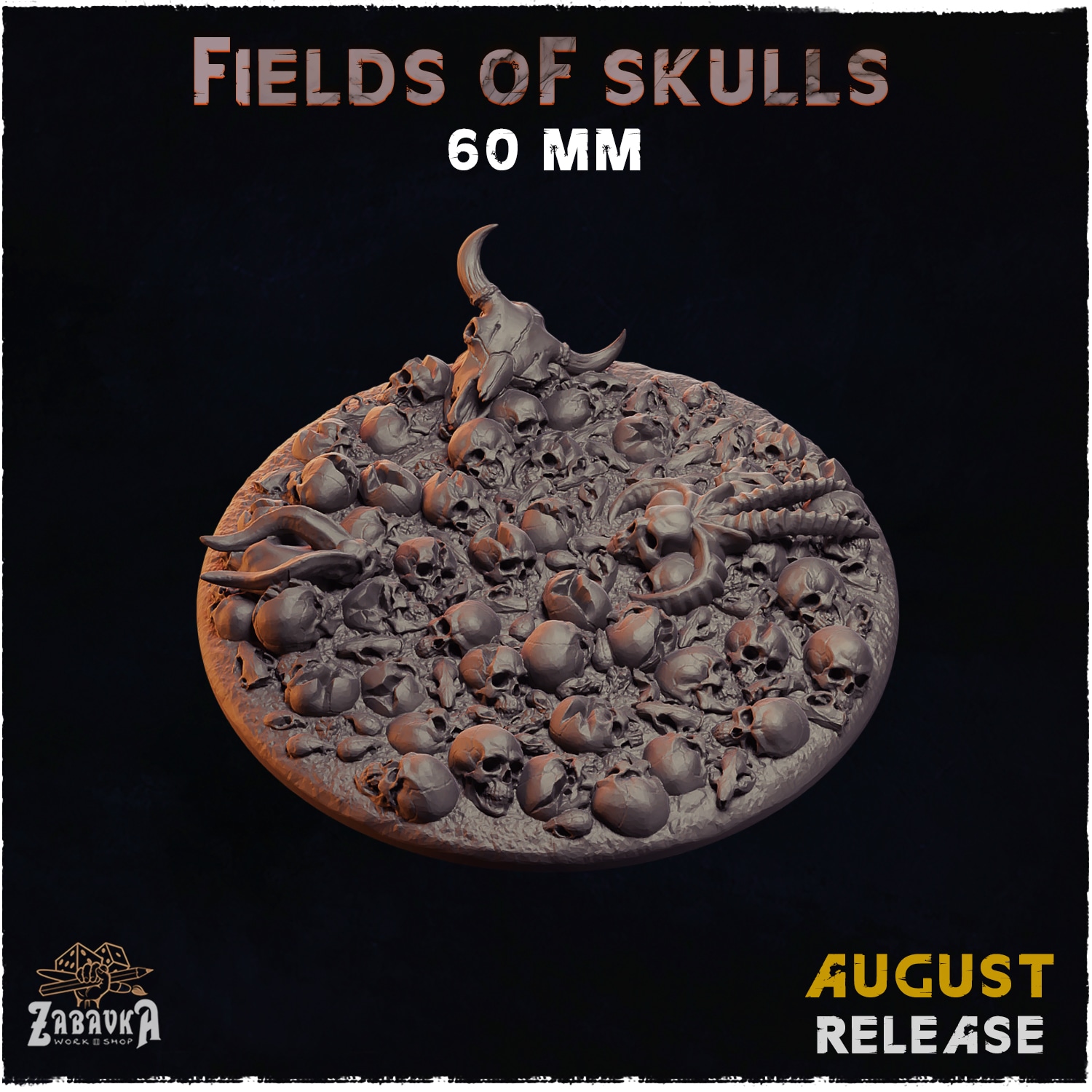 Fields of Skulls Texture Bases - Unpainted Resin - image 8