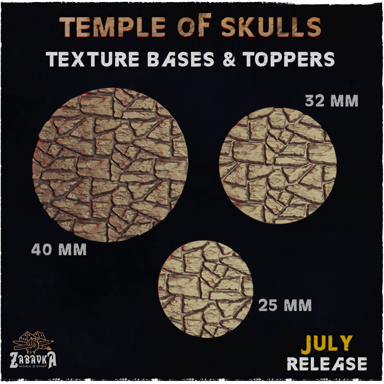 Temple of Skulls Bases & Toppers - Unpainted Resin - image 2